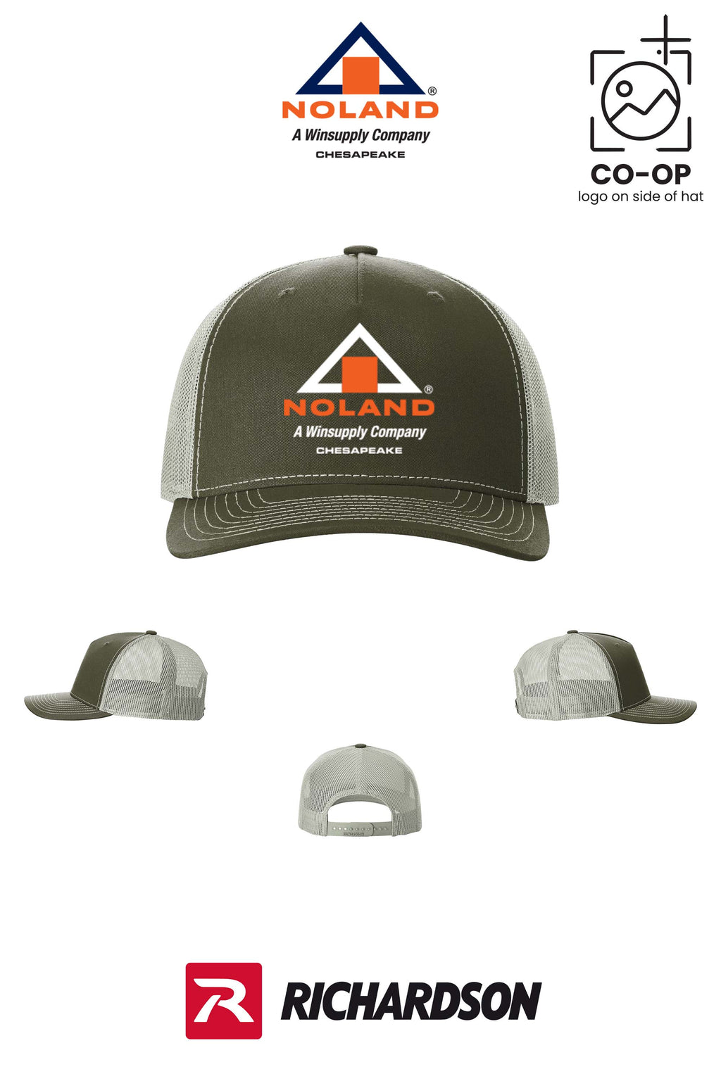 Richardson 112FP Five-Panel Trucker - Noland Company Chesapeake