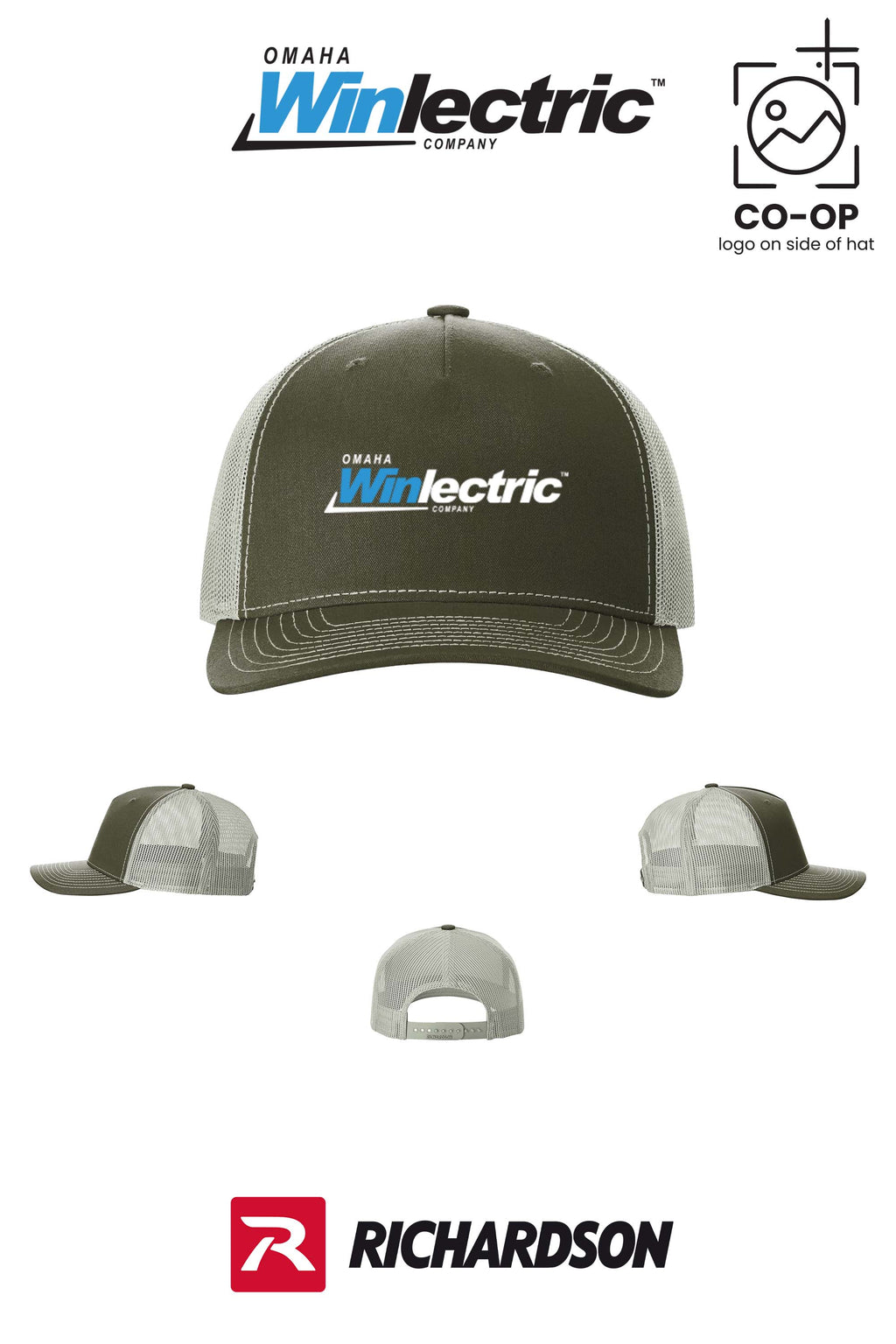 Richardson 112FP Five-Panel Trucker - Omaha Winlectric