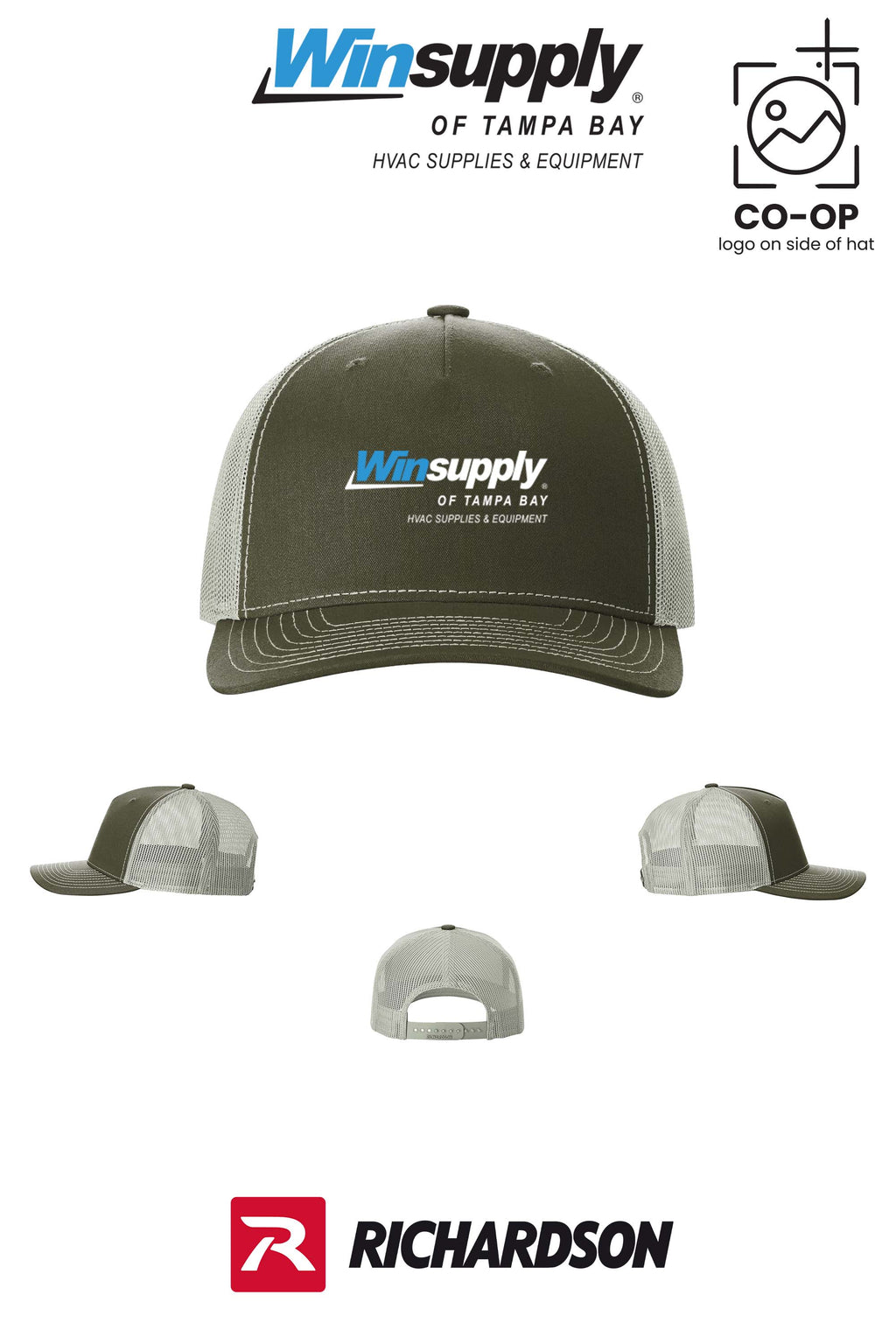 Richardson 112FP Five-Panel Trucker - Winsupply of Tampa Bay