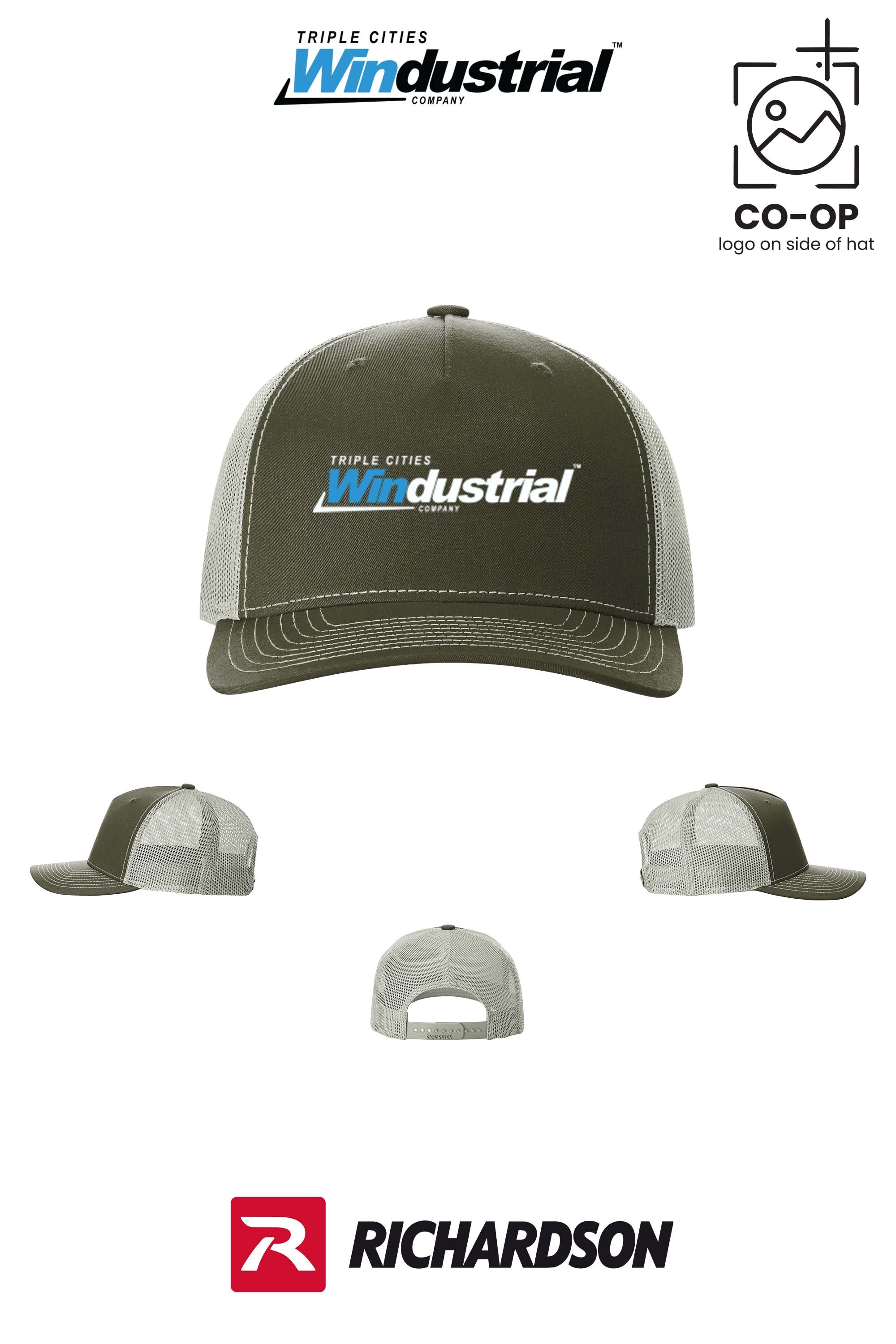 Richardson 112FP Five-Panel Trucker - Windustrial Triple Cities