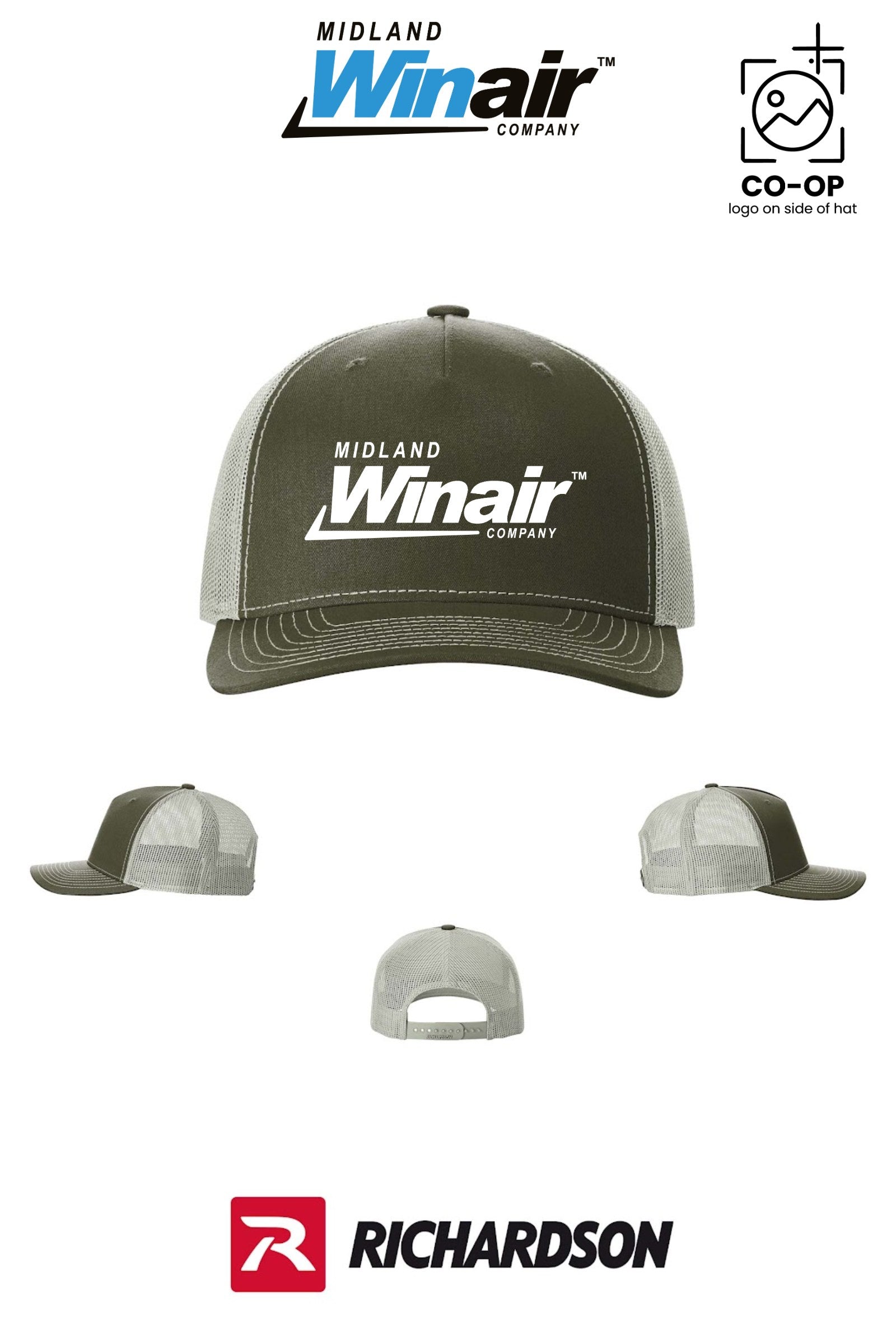 Richardson 112FP Five-Panel Trucker - Midland Winair