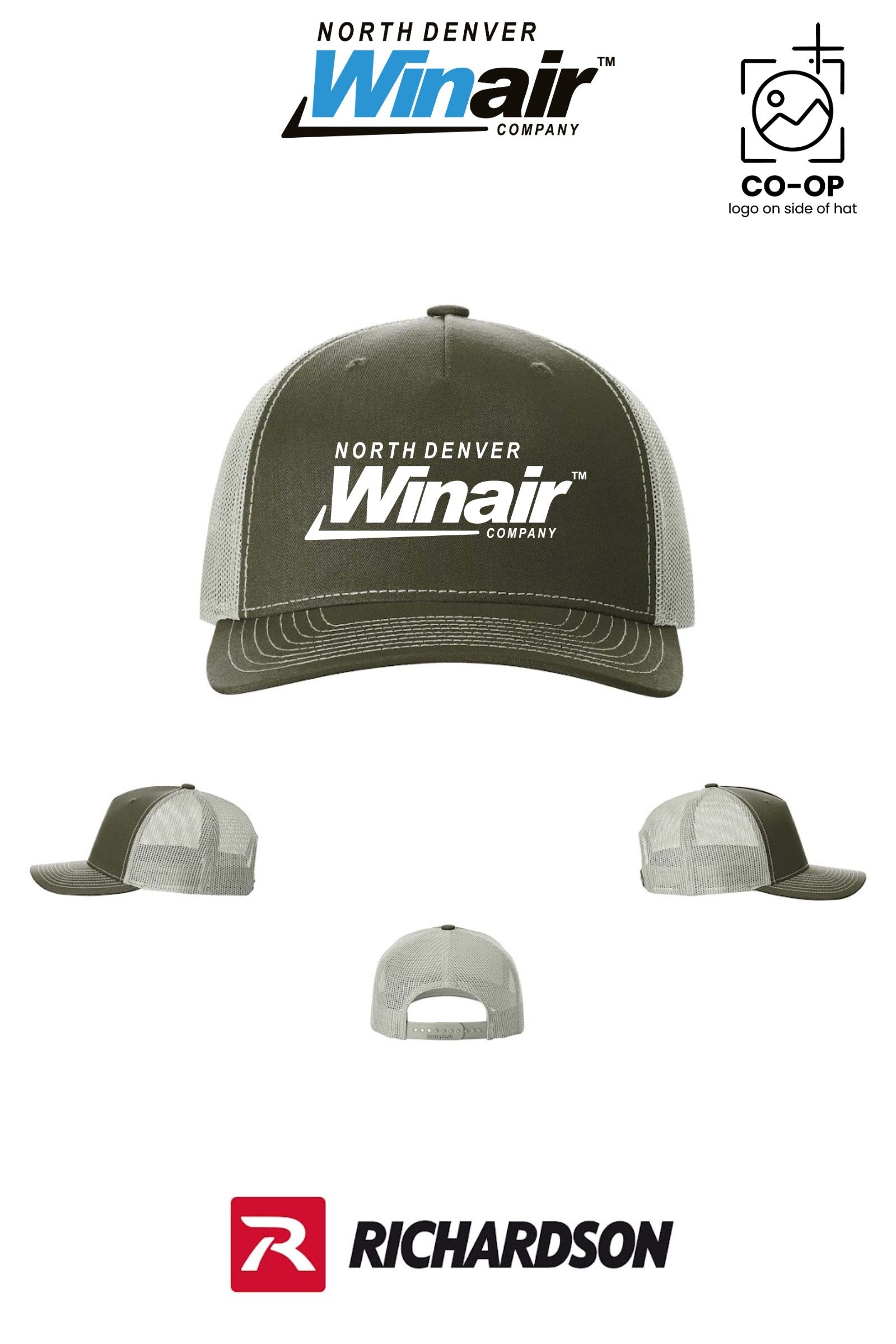Richardson 112FP Five-Panel Trucker - North Denver Winair