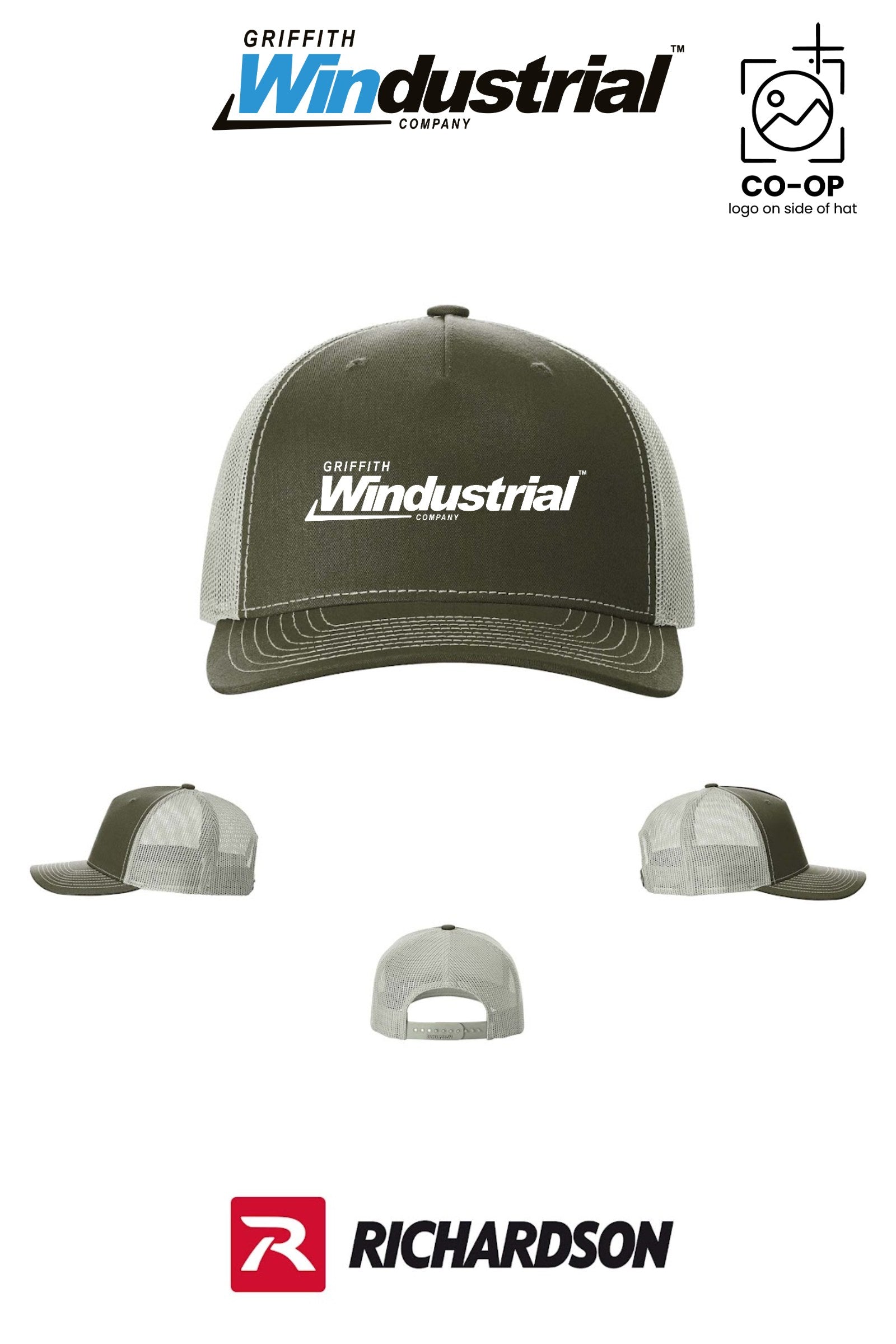 Richardson 112FP Five-Panel Trucker - Griffith Windustrial