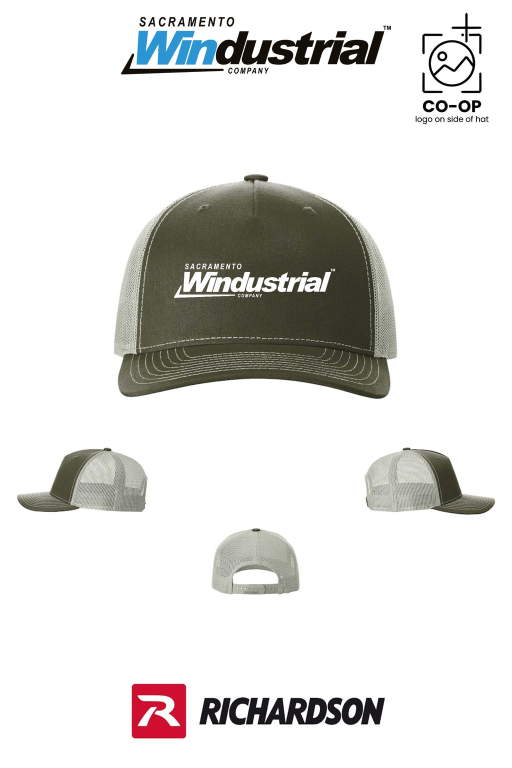 Richardson 112FP Five-Panel Trucker - Sacramento Windustrial