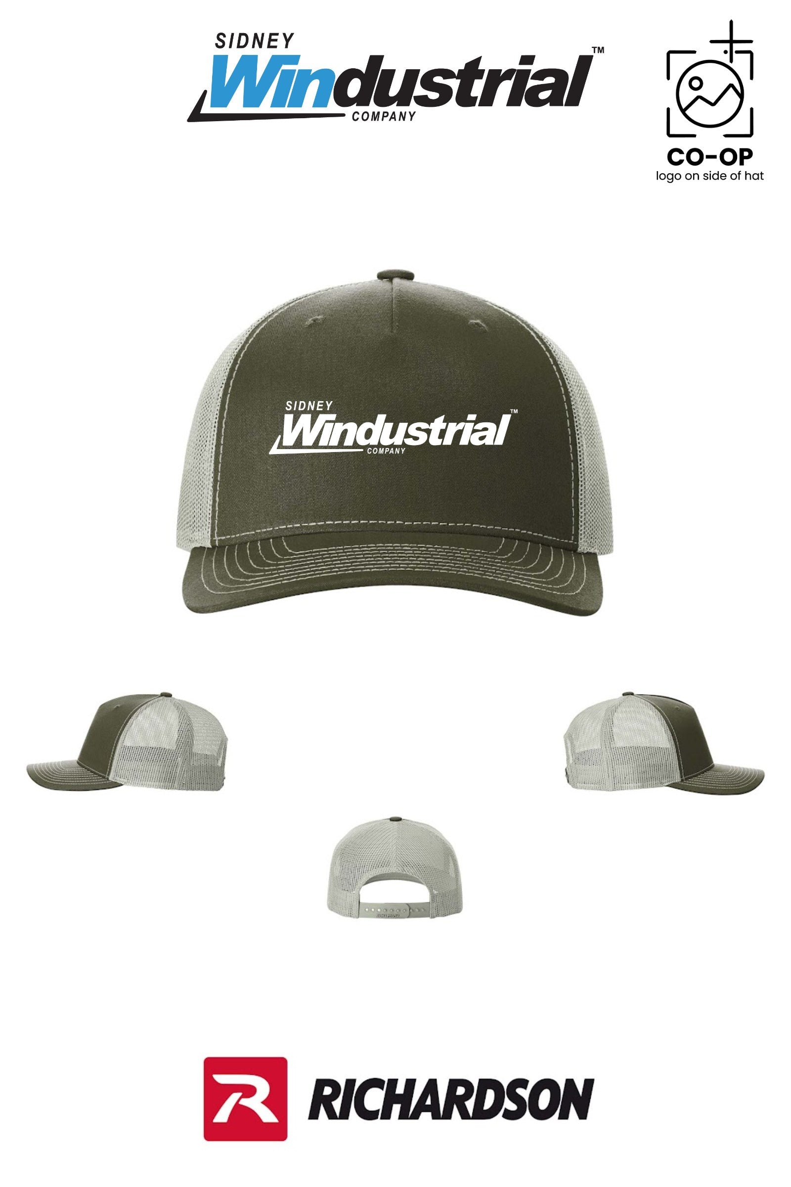 Richardson 112FP Five-Panel Trucker - Sidney Windustrial