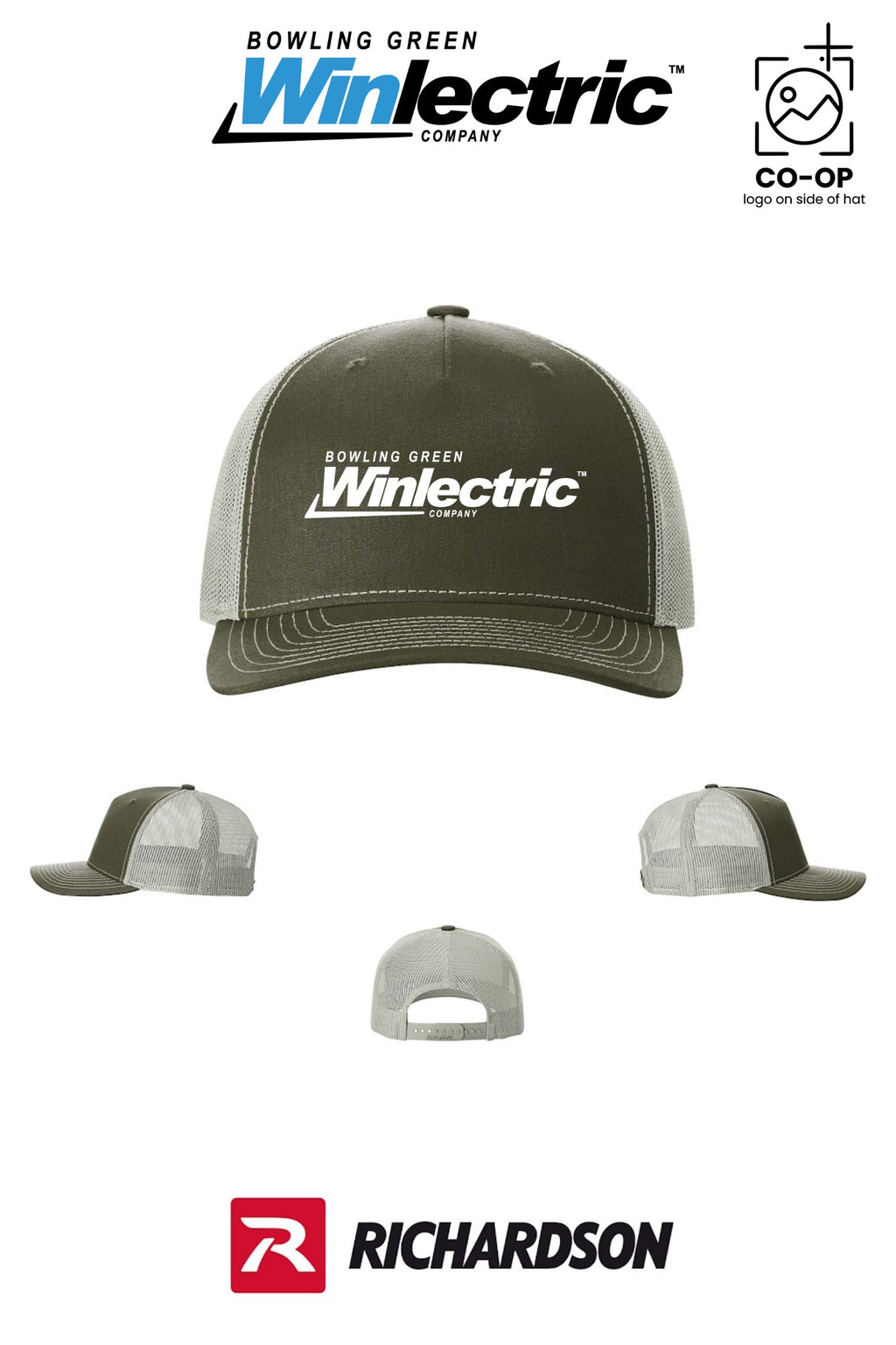 Richardson 112FP Five-Panel Trucker - Bowling Green Winlectric