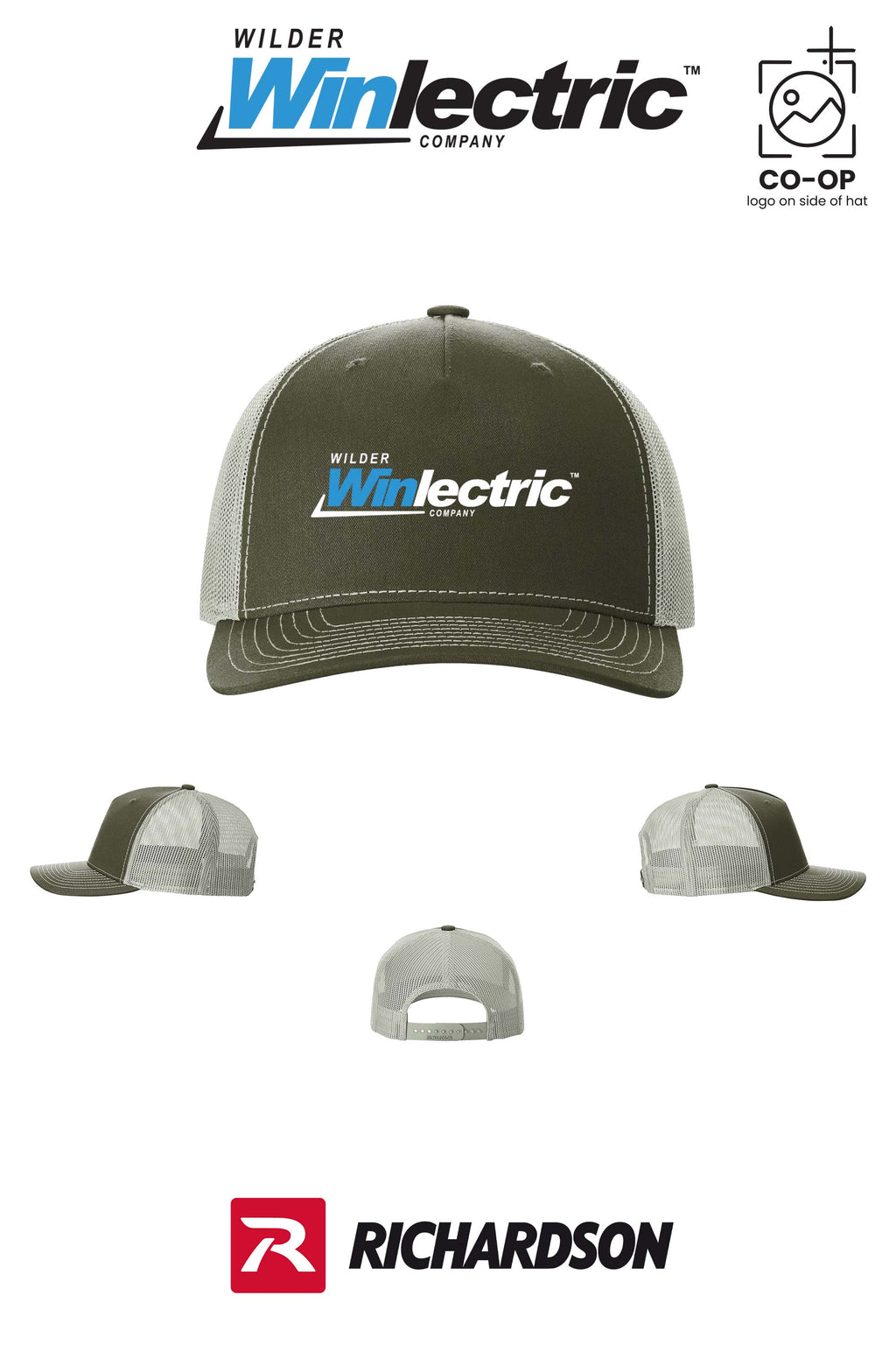 Richardson 112FP Five-Panel Trucker - Wilder Winlectric