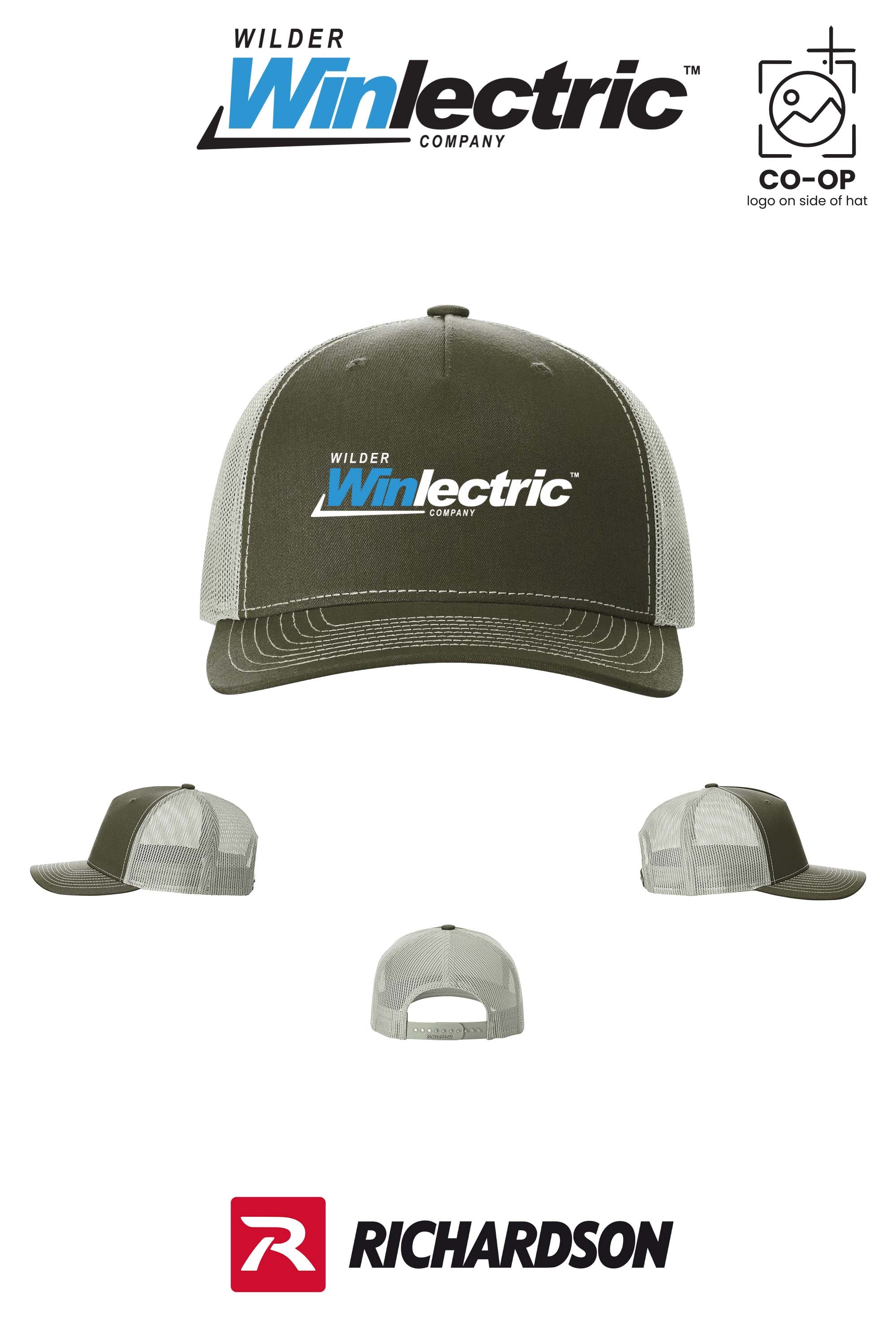 Richardson 112FP Five-Panel Trucker - Wilder Winlectric