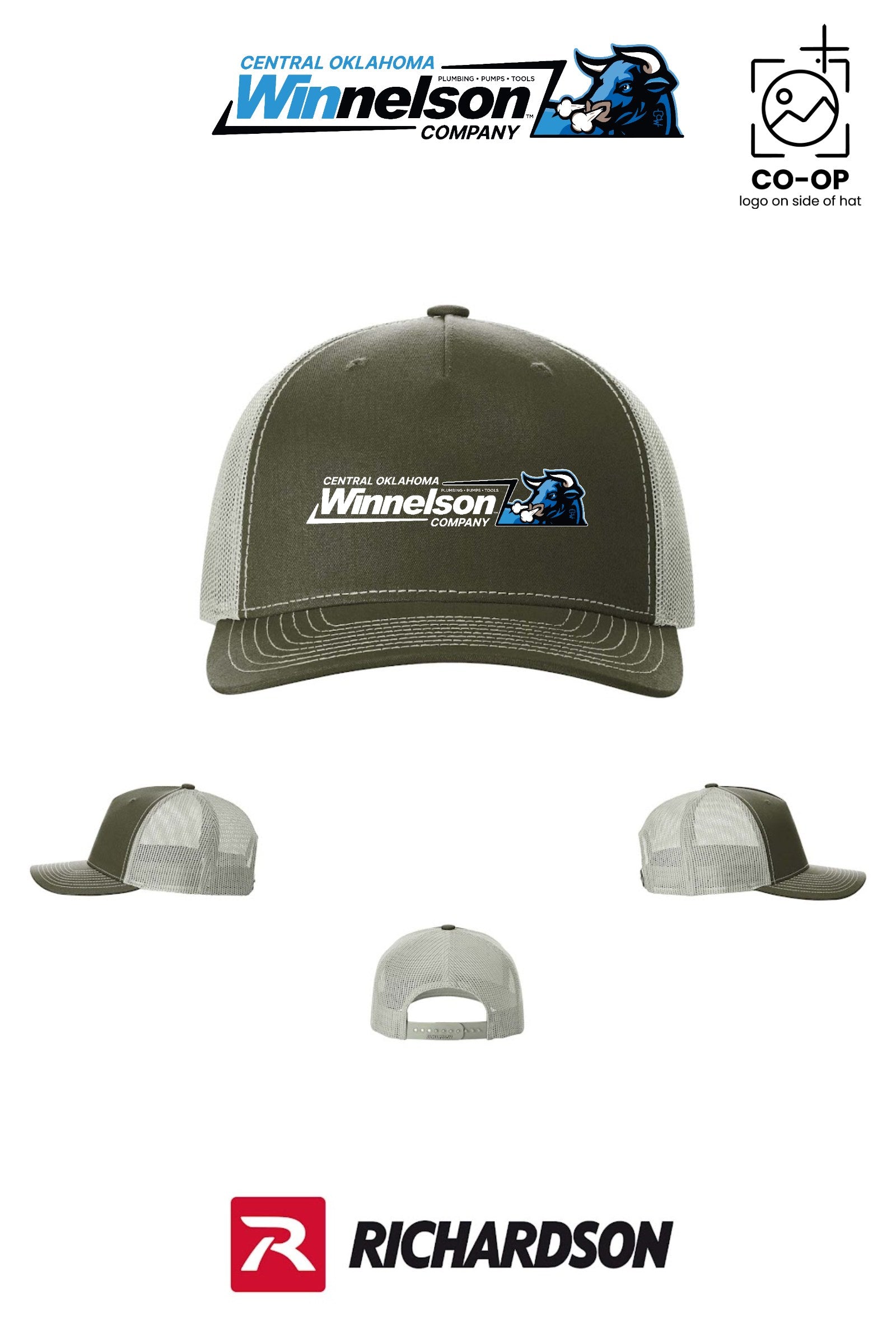 Richardson 112FP Five-Panel Trucker - Winnelson Central Oklahoma