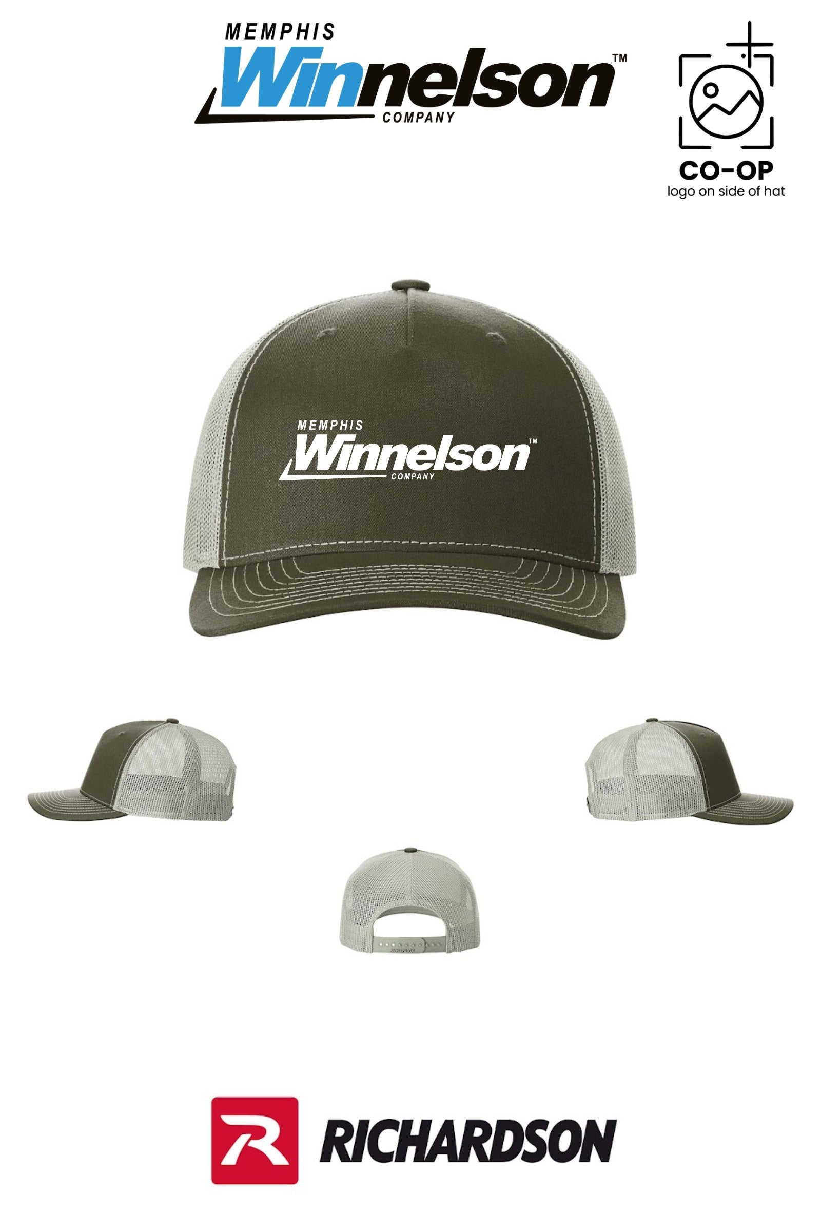 Richardson 112FP Five-Panel Trucker - Memphis Winnelson