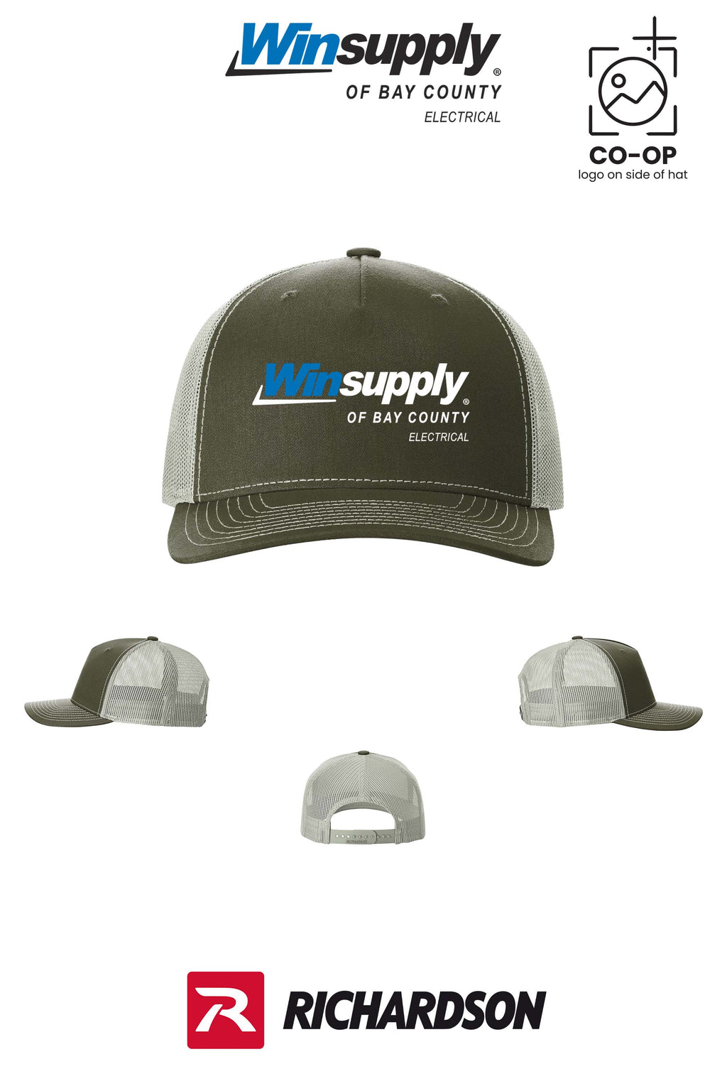 Richardson 112FP Five-Panel Trucker - Winsupply Bay County FL