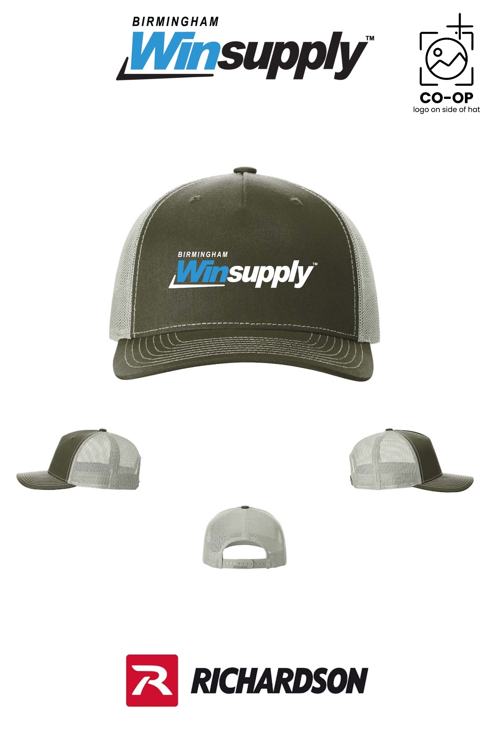 Richardson 112FP Five-Panel Trucker - Birmingham Winsupply