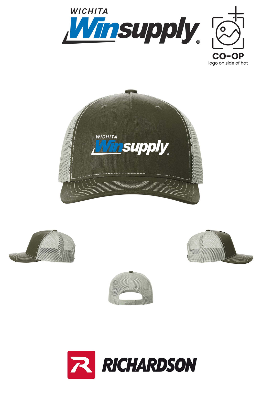 Richardson 112FP Five-Panel Trucker - Wichita Winsupply