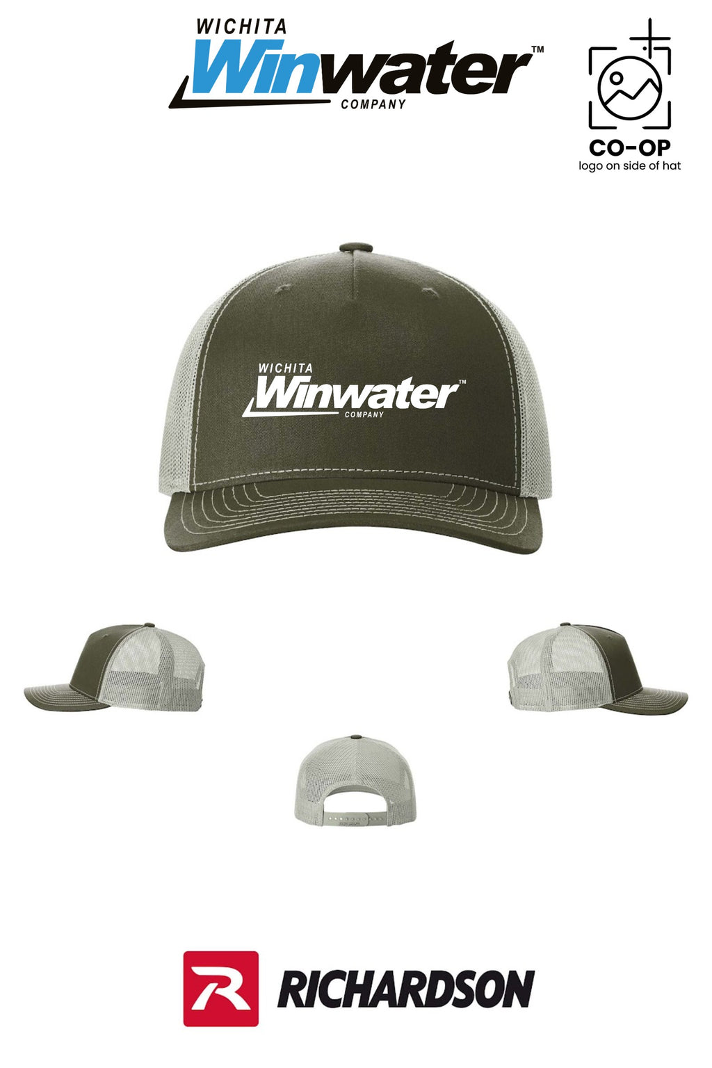 Richardson 112FP Five-Panel Trucker - Wichita Winwater