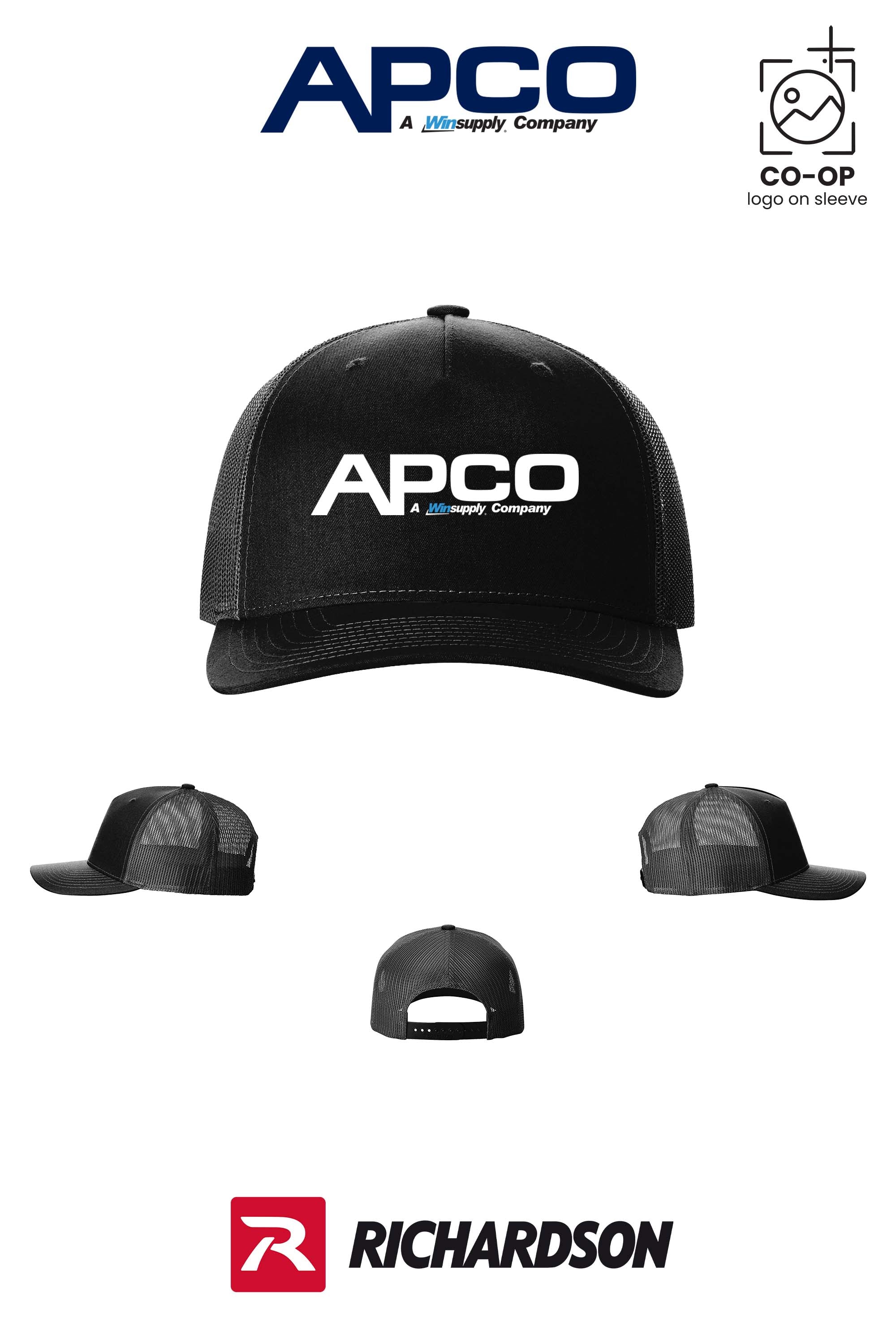 Richardson 112FP Five-Panel Trucker - APCO Supply - Indianapolis