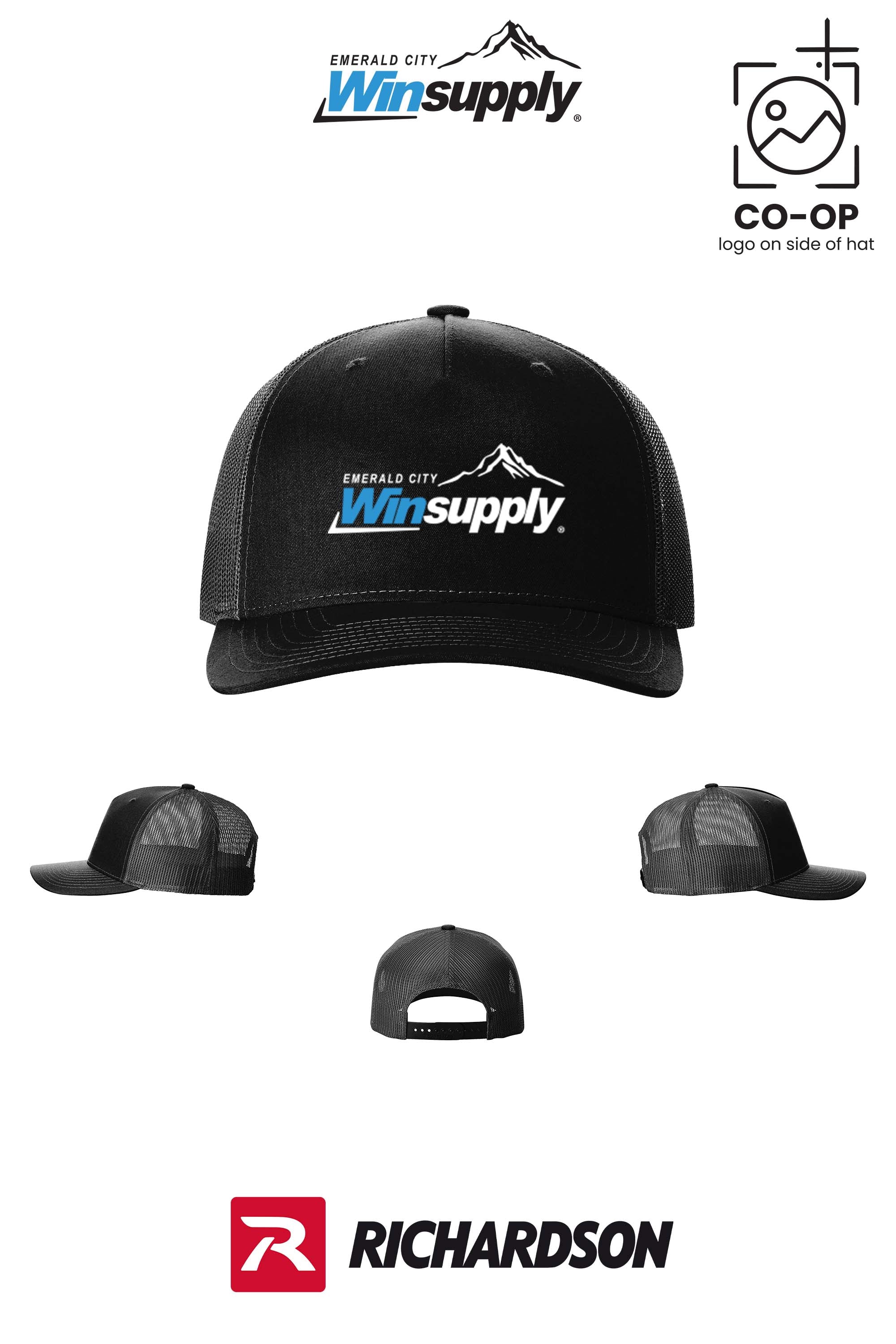 Richardson 112FP Five-Panel Trucker - Winsupply Emerald City