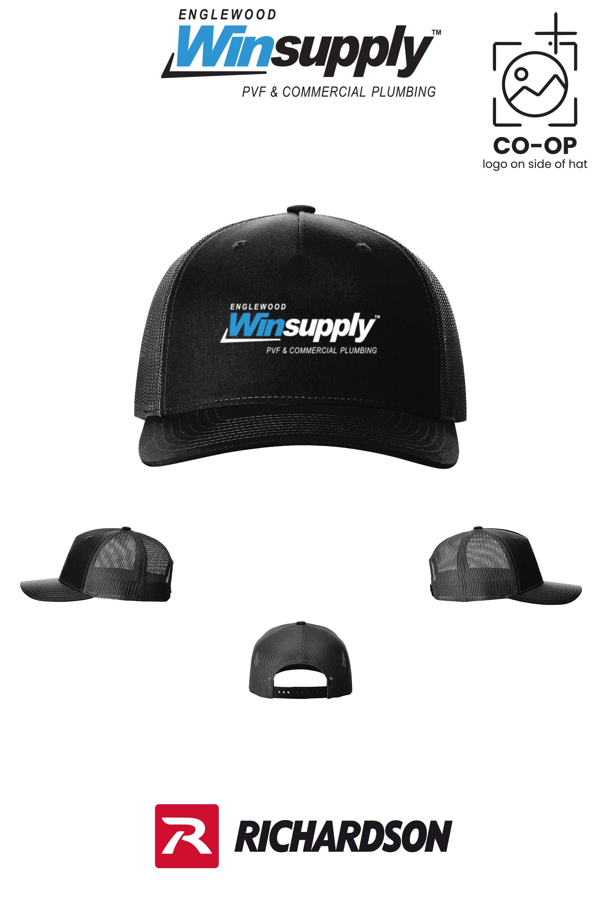 Richardson 112FP Five-Panel Trucker - Englewood Winsupply