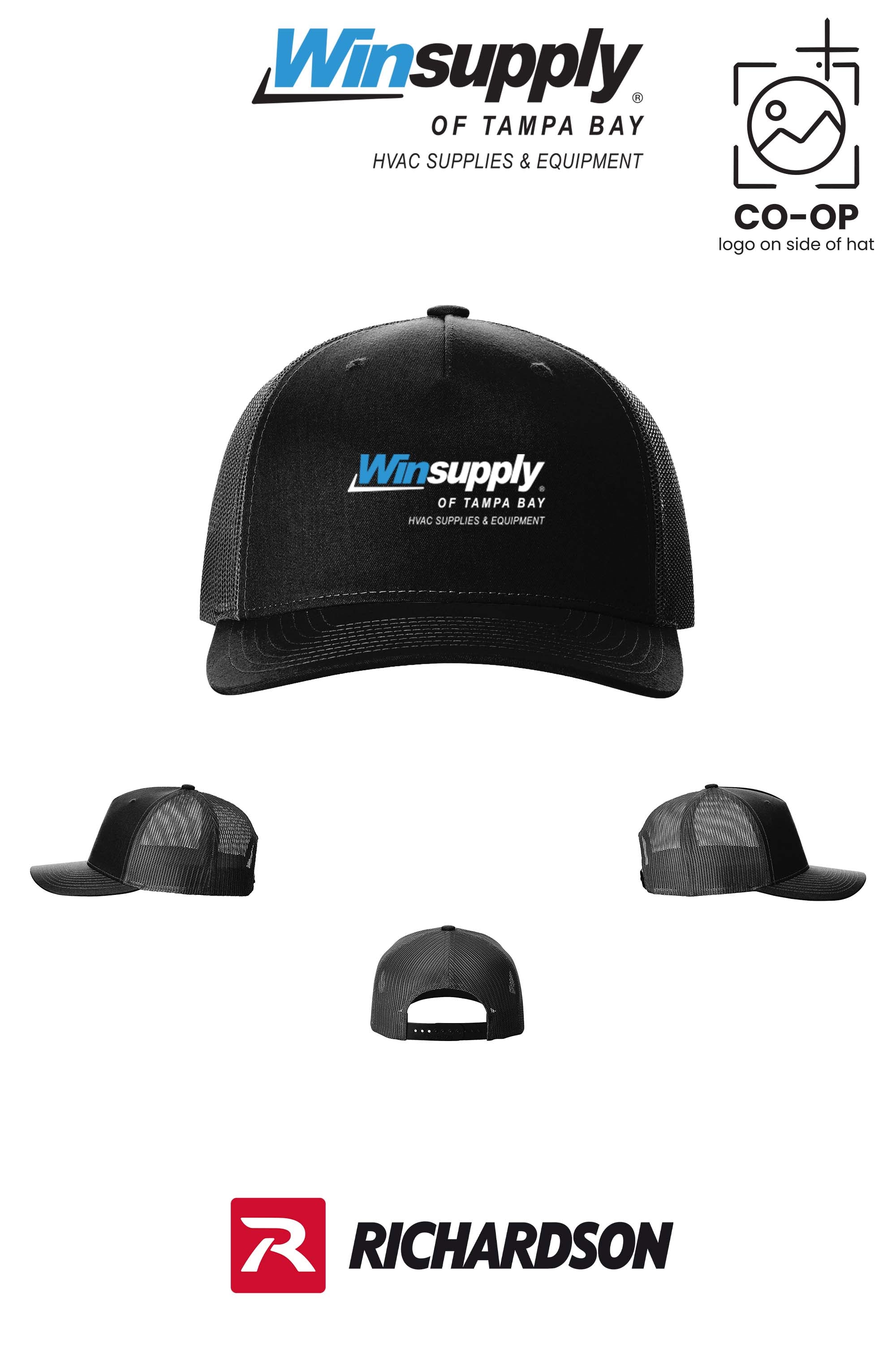 Richardson 112FP Five-Panel Trucker - Winsupply of Tampa Bay