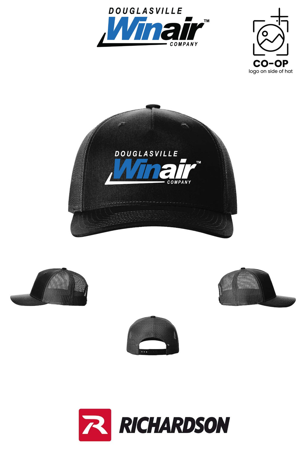 Richardson 112FP Five-Panel Trucker - Douglasville Winair