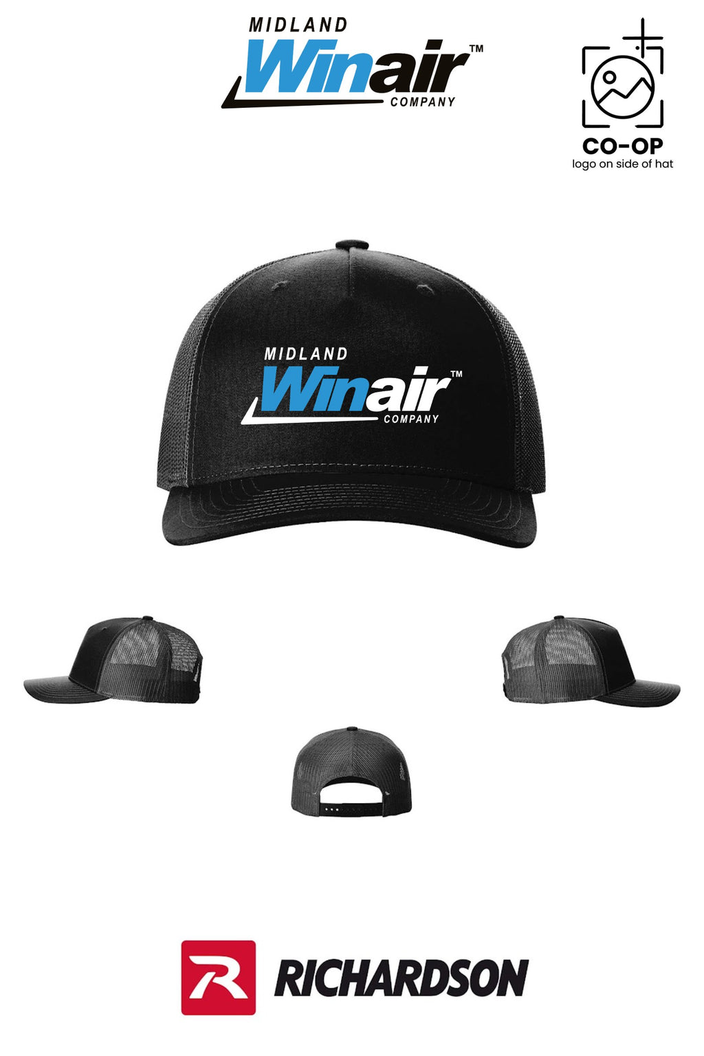 Richardson 112FP Five-Panel Trucker - Midland Winair