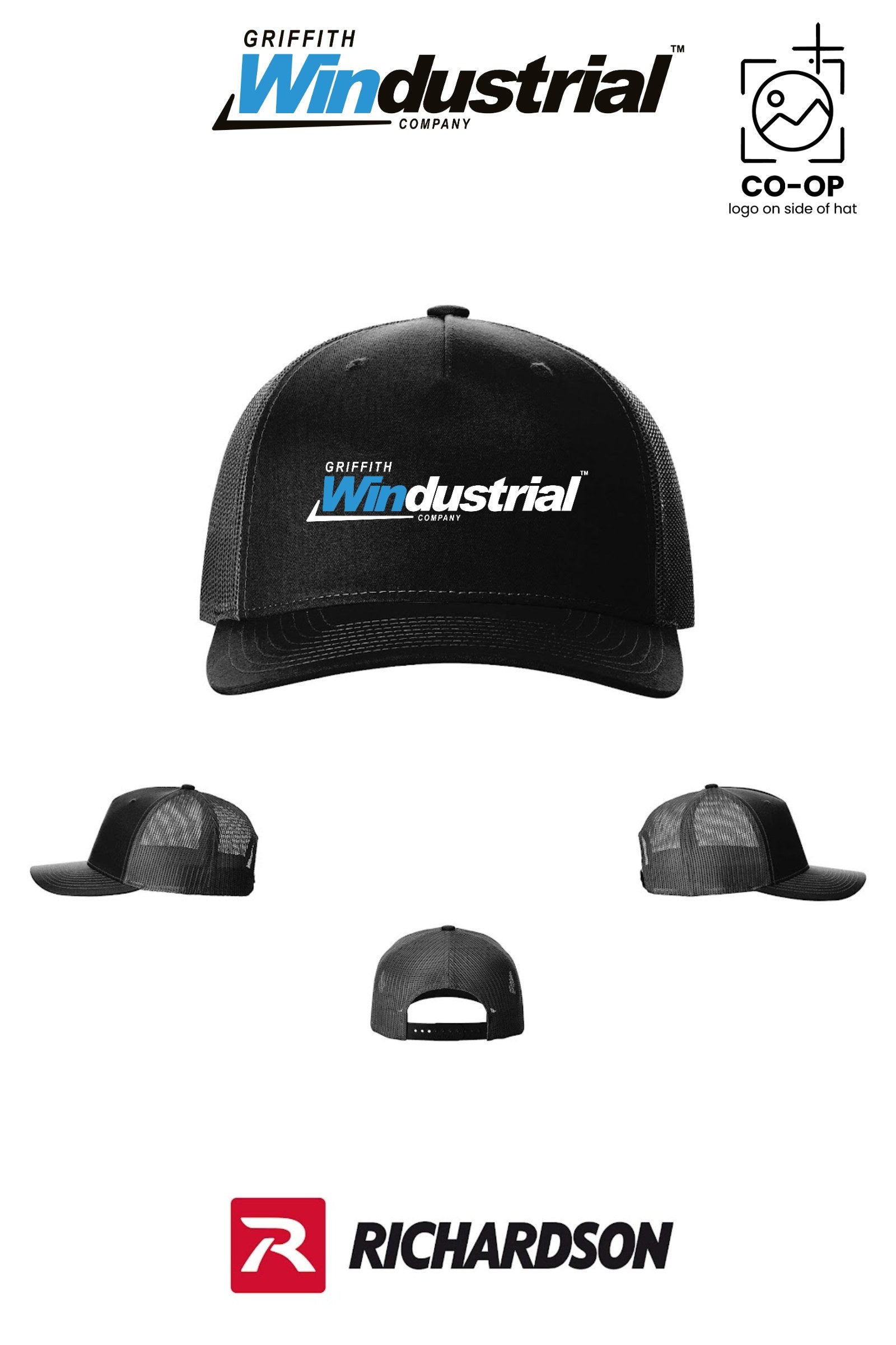 Richardson 112FP Five-Panel Trucker - Griffith Windustrial