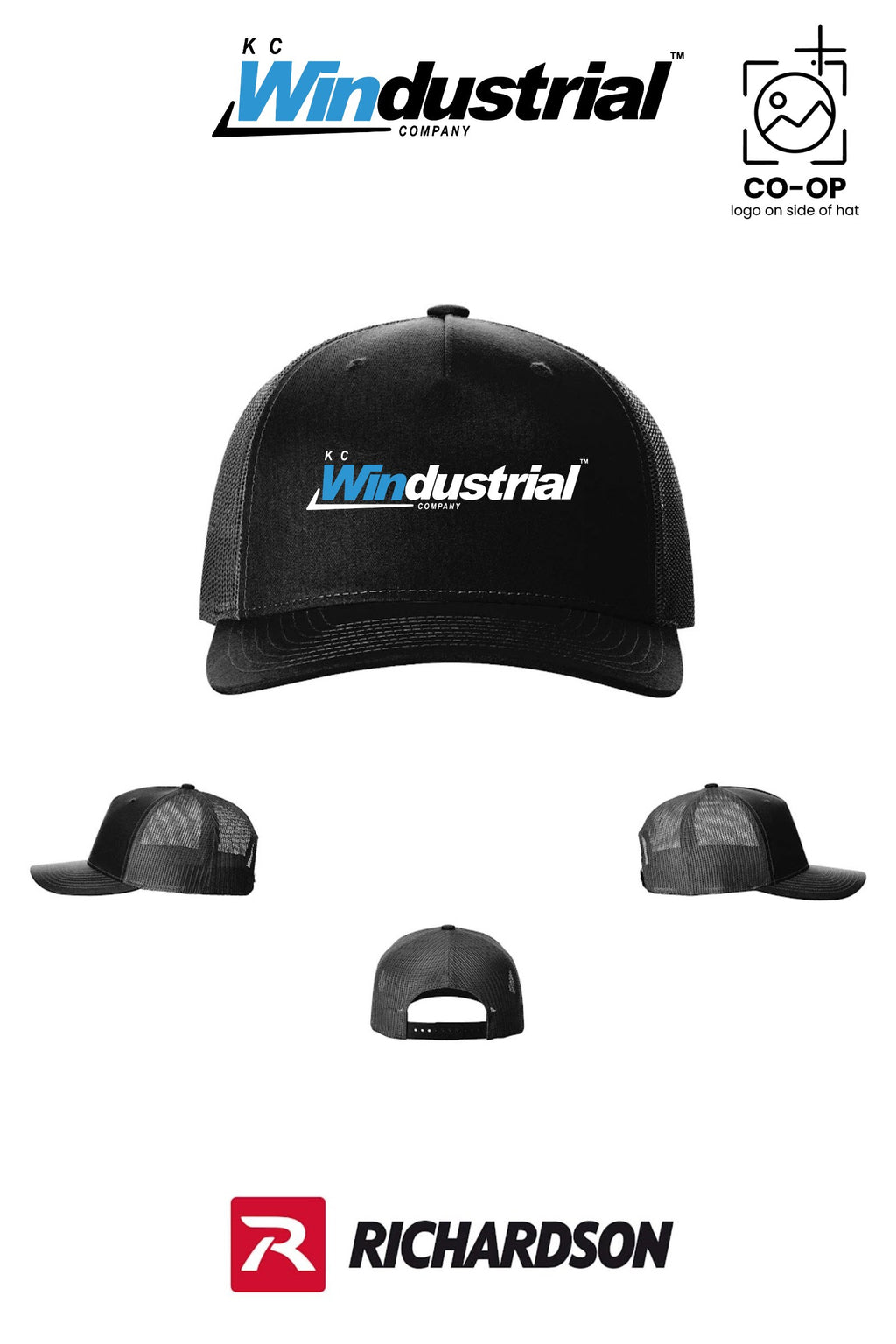 Richardson 112FP Five-Panel Trucker - KC Windustrial