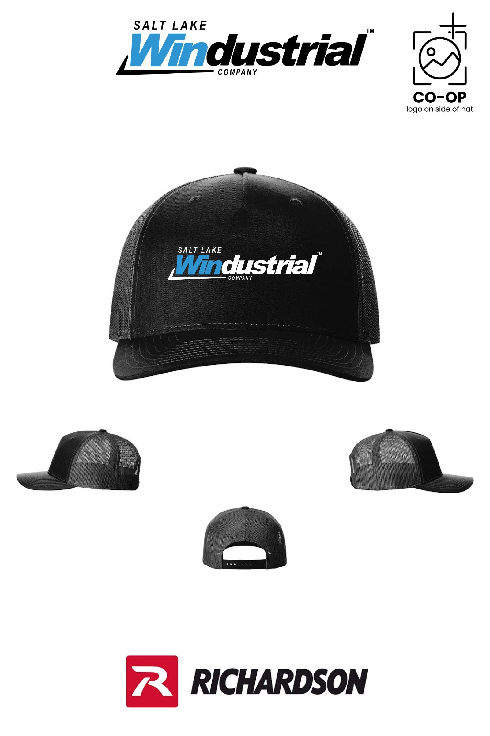 Richardson 112FP Five-Panel Trucker - Salt Lake Windustrial