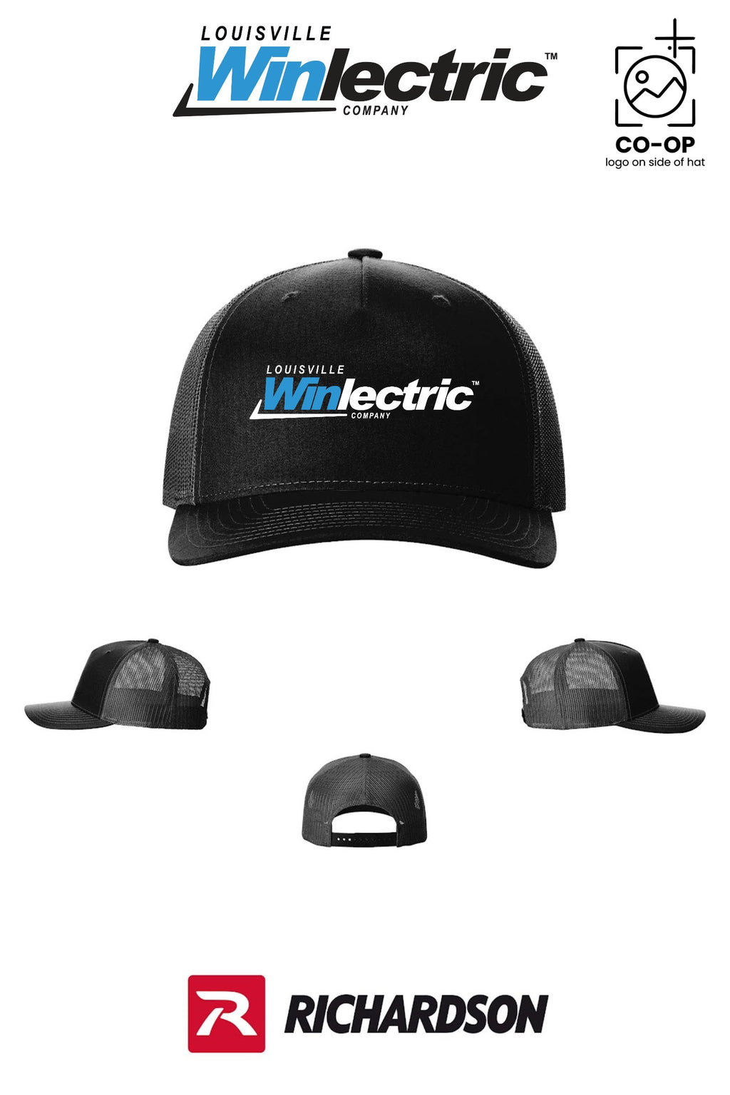 Richardson 112FP Five-Panel Trucker - Louisville Winlectric