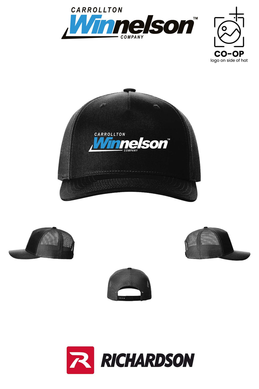 Richardson 112FP Five-Panel Trucker - Carrollton Winnelson
