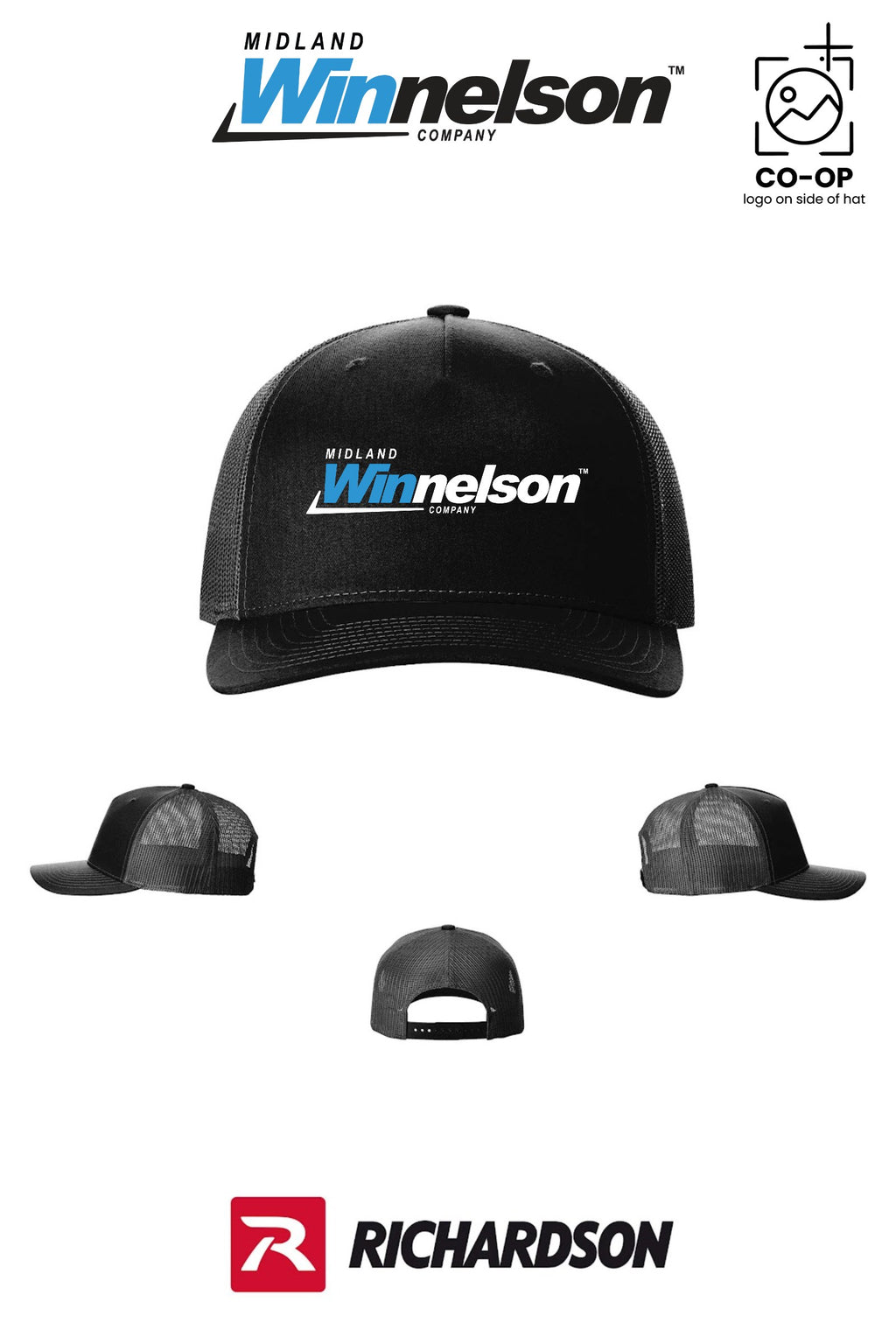 Richardson 112FP Five-Panel Trucker - Midland Winnelson