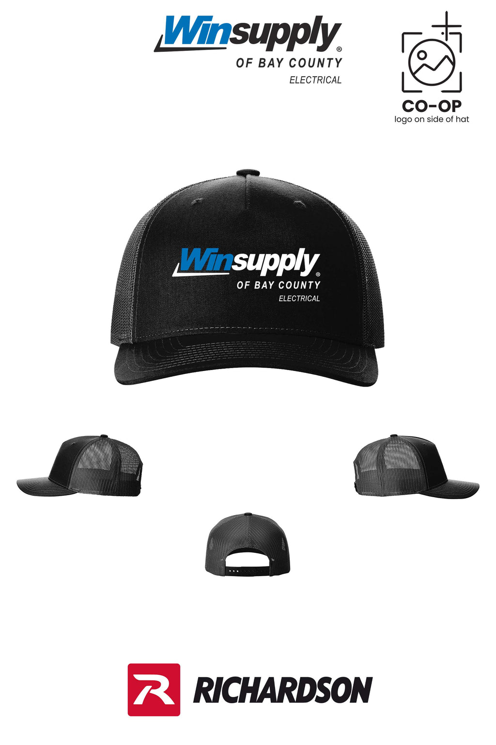 Richardson 112FP Five-Panel Trucker - Winsupply Bay County FL