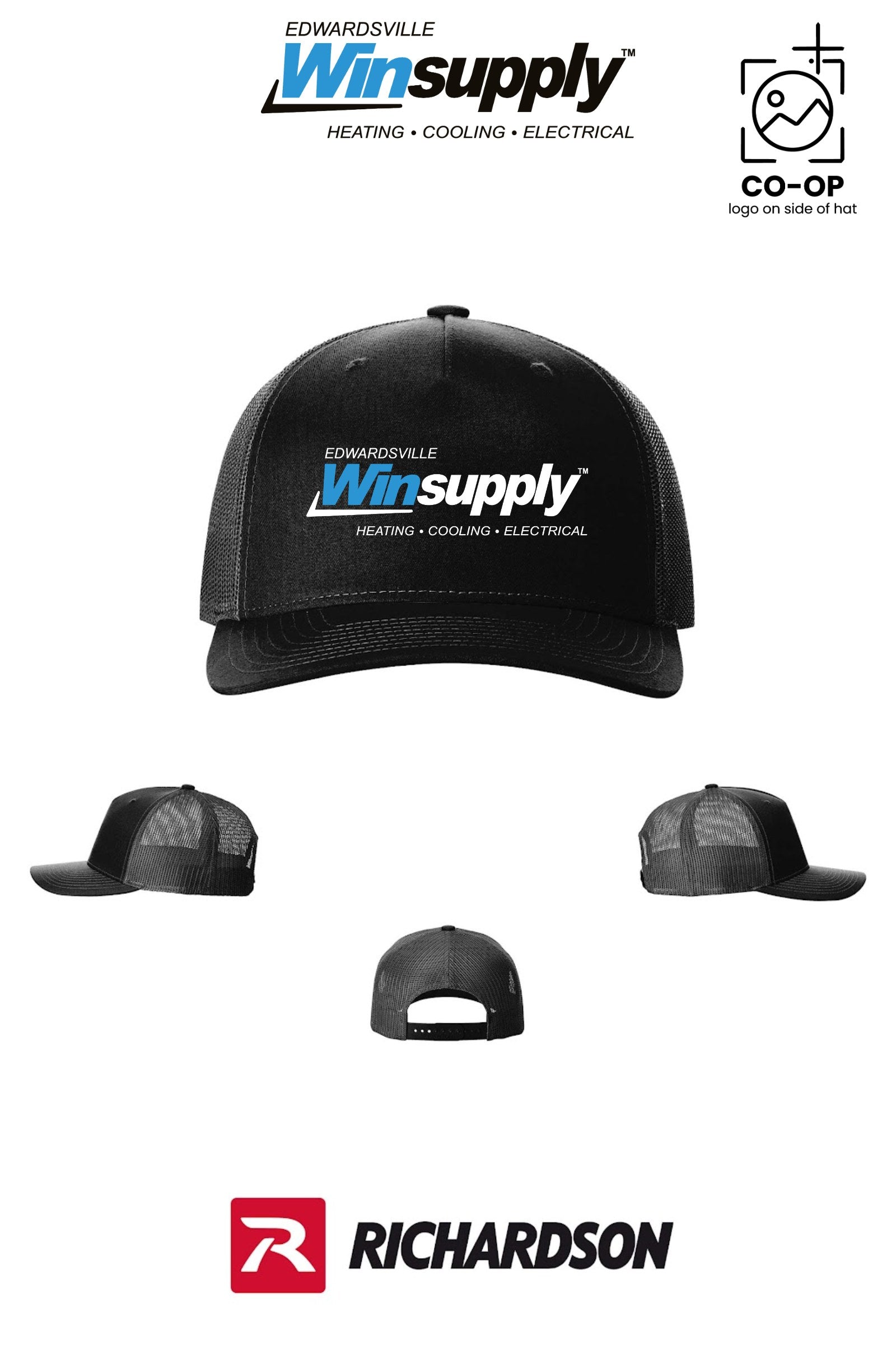 Richardson 112FP Five-Panel Trucker - Edwardsville Winsupply
