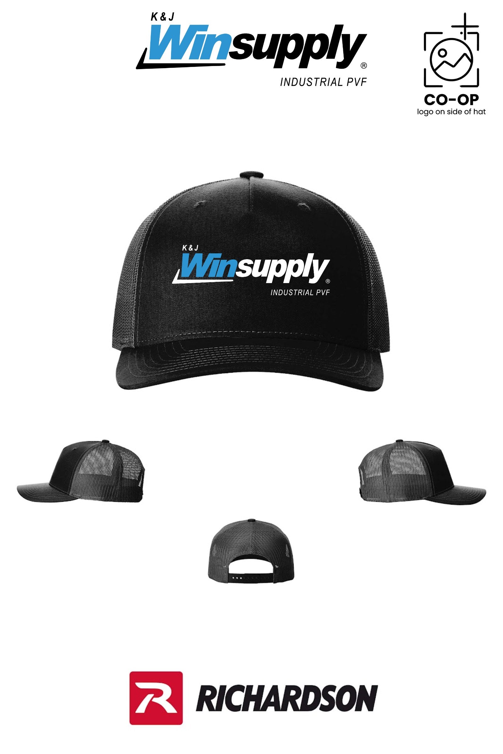 Richardson 112FP Five-Panel Trucker - K & J Winsupply, Industrial PVF