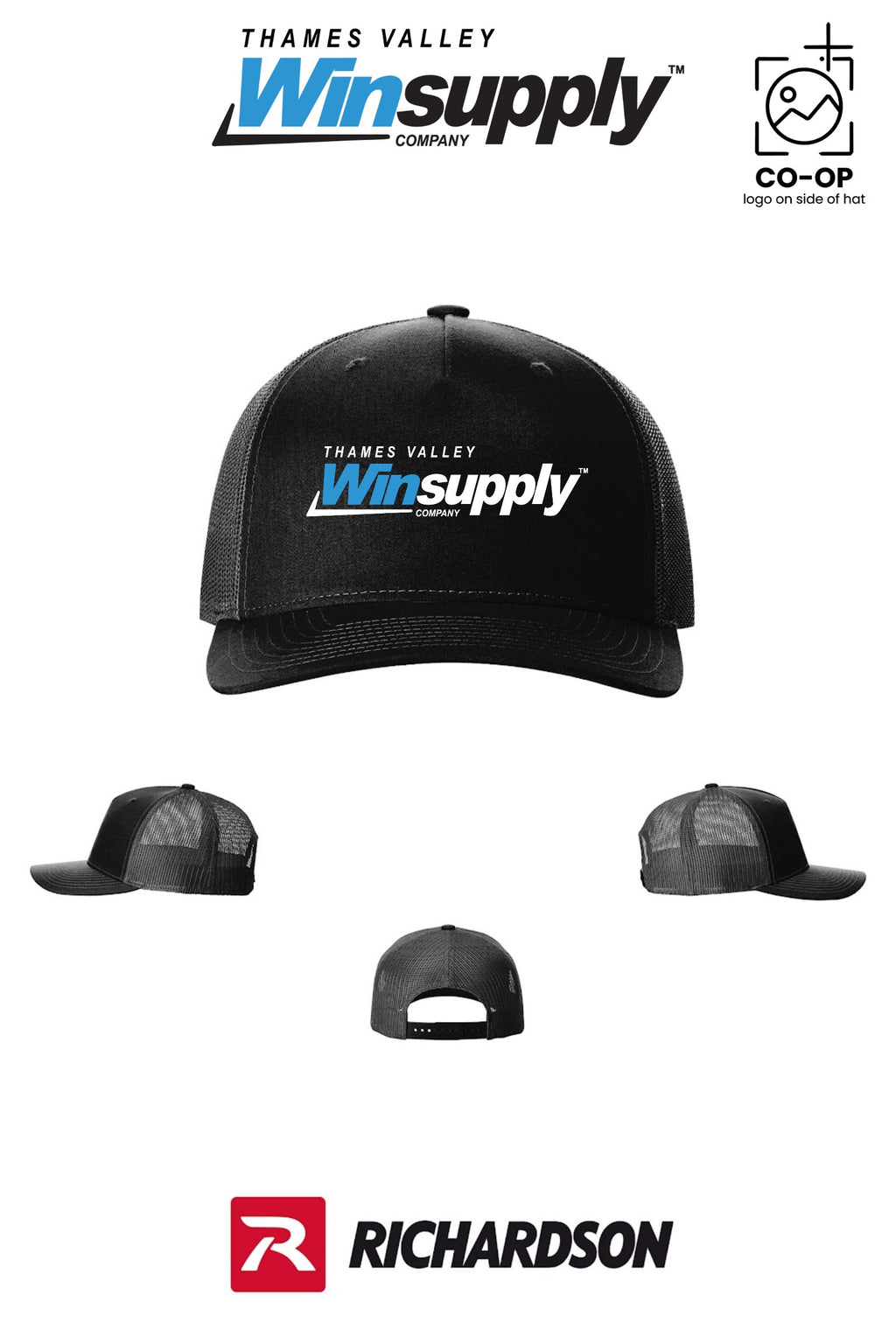 Richardson 112FP Five-Panel Trucker - Thames Valley Winsupply