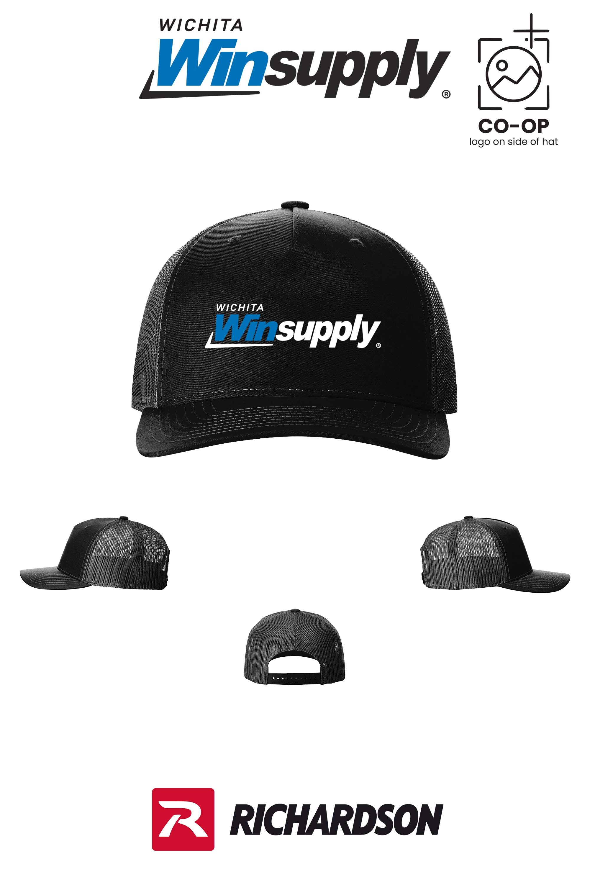 Richardson 112FP Five-Panel Trucker - Wichita Winsupply