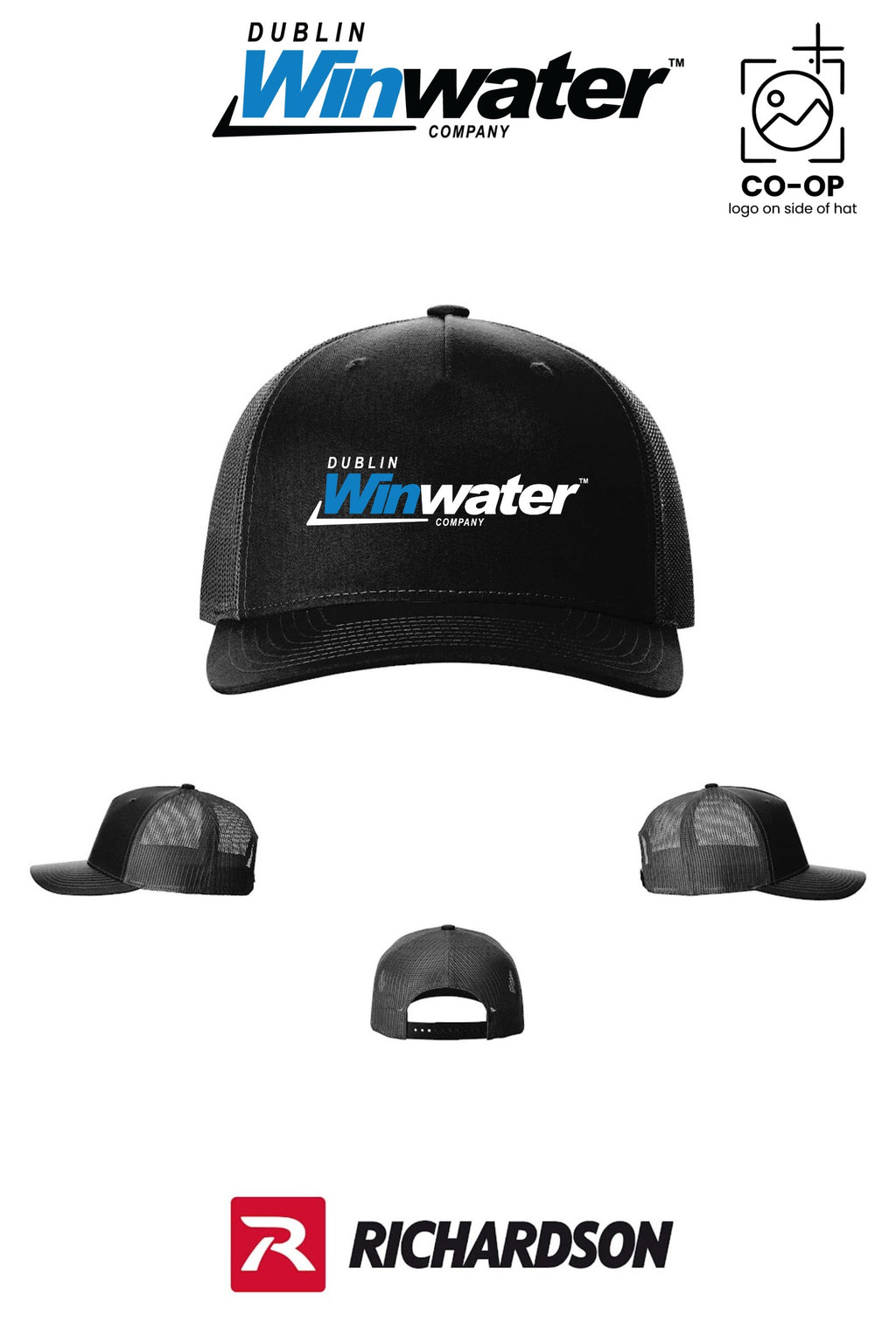 Richardson 112FP Five-Panel Trucker - Dublin Winwater