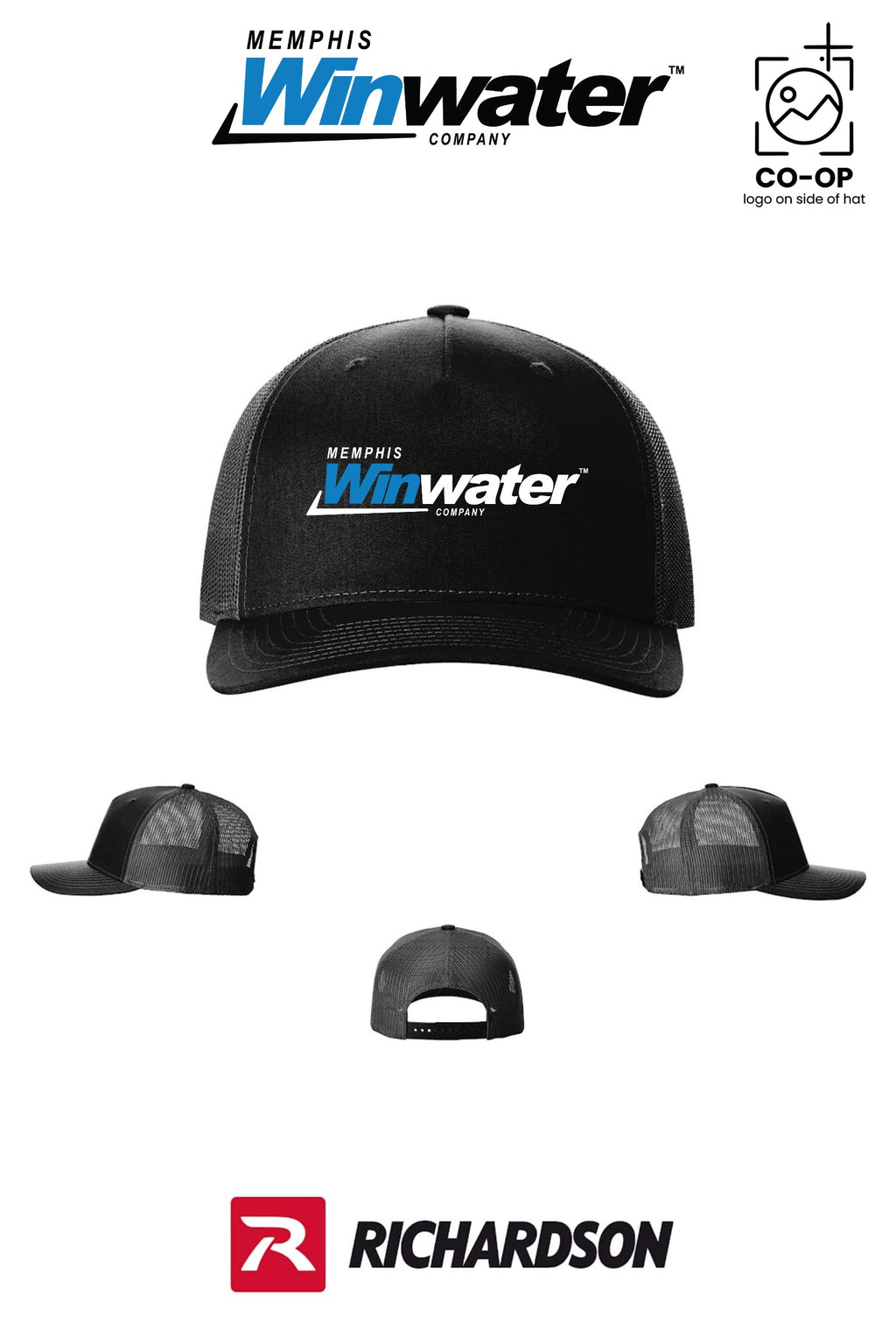 Richardson 112FP Five-Panel Trucker - Memphis Winwater