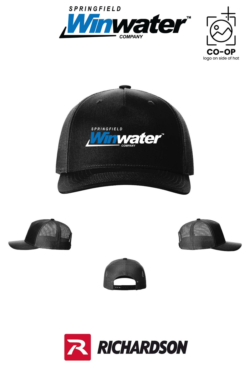 Richardson 112FP Five-Panel Trucker - Springfield Winwater
