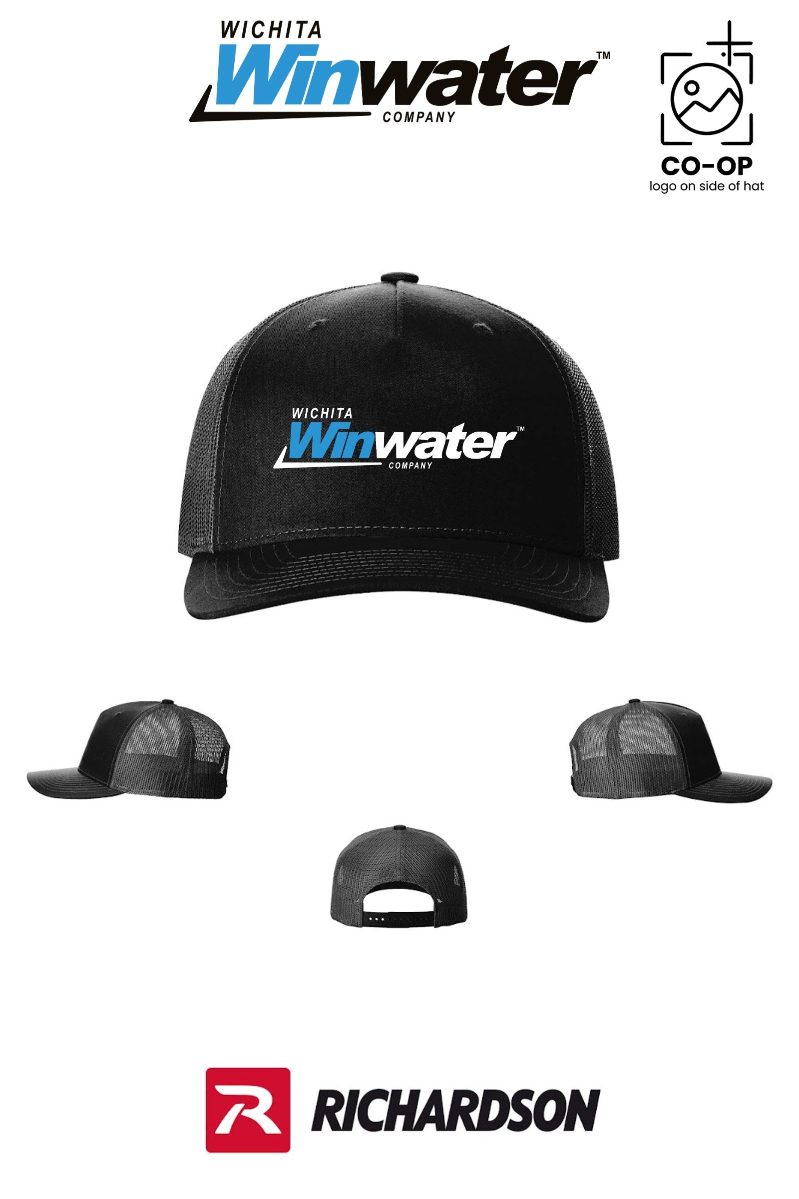 Richardson 112FP Five-Panel Trucker - Wichita Winwater