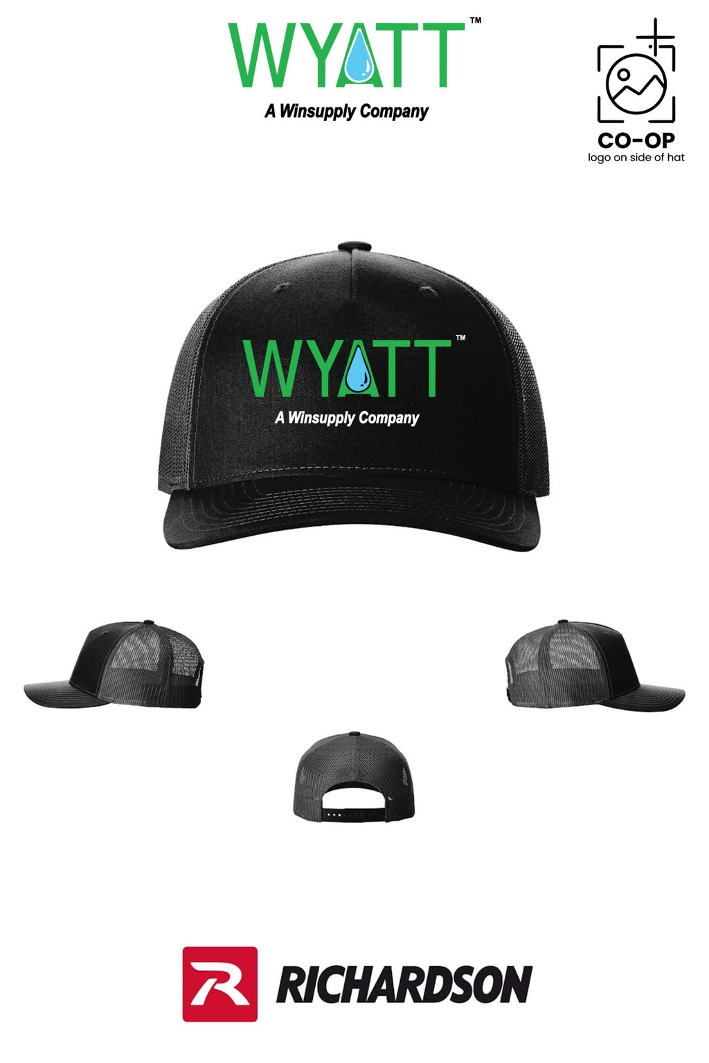 Richardson 112FP Five-Panel Trucker - Wyatt Irrigation of Santa Rosa