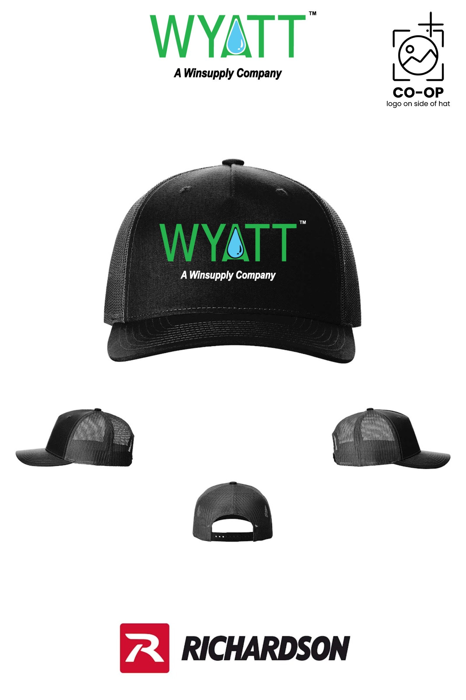 Richardson 112FP Five-Panel Trucker - Wyatt Irrigation of Santa Rosa