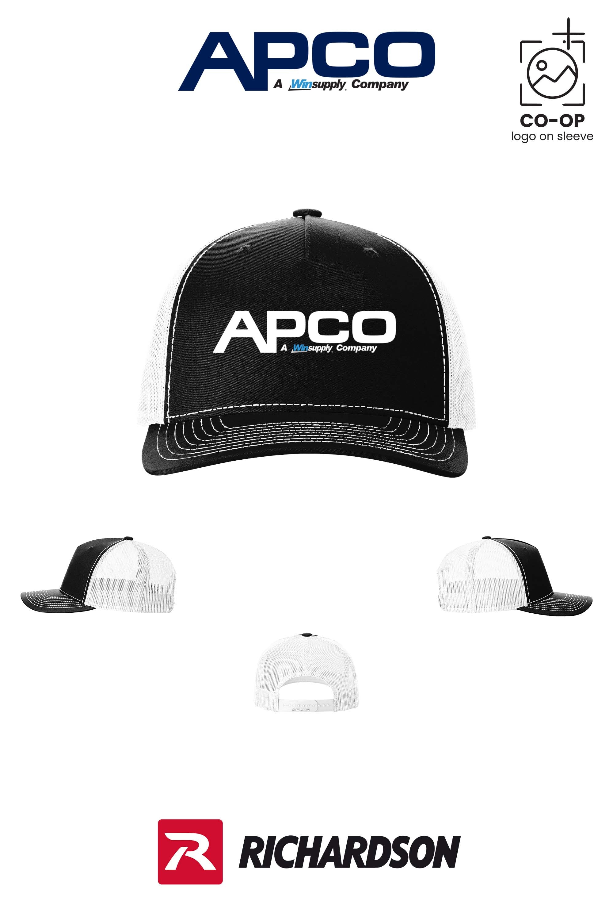 Richardson 112FP Five-Panel Trucker - APCO Supply - Indianapolis