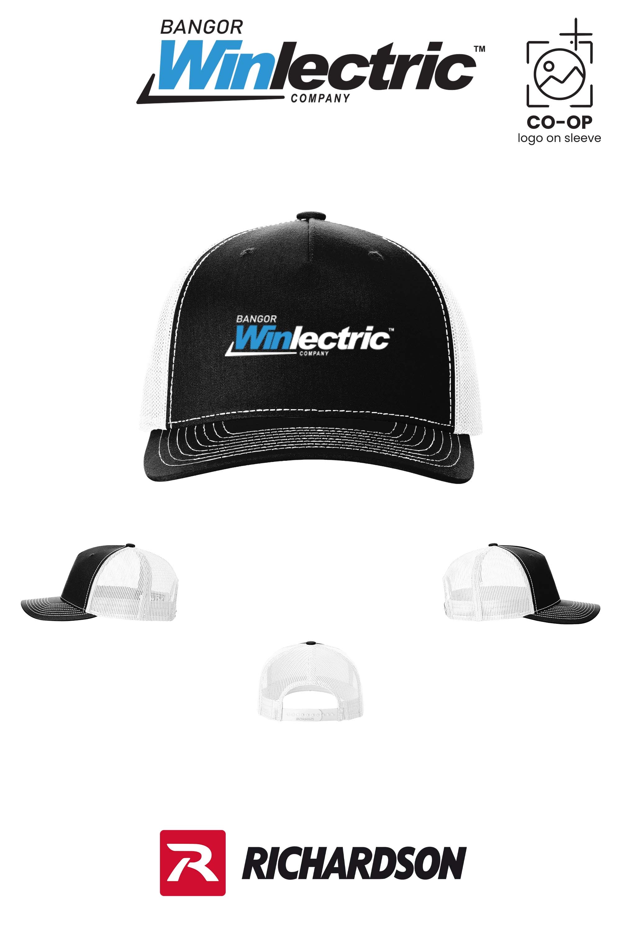 Richardson 112FP Five-Panel Trucker - Winlectric Bangor