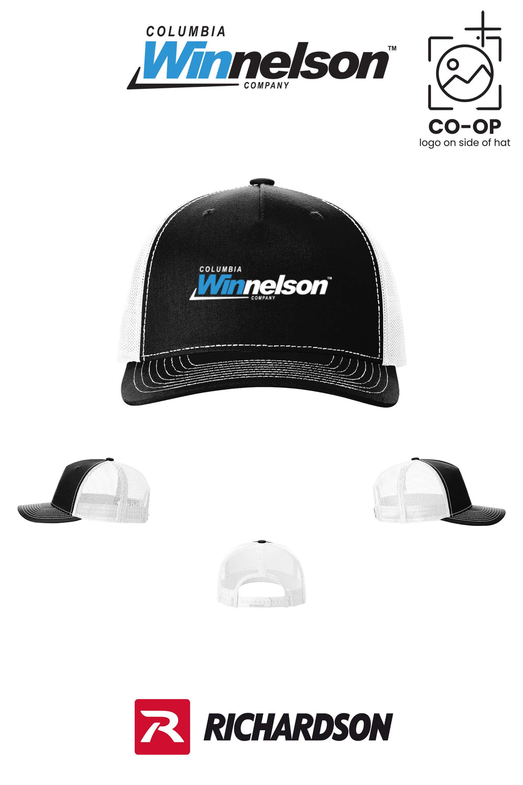 Richardson 112FP Five-Panel Trucker - Columbia MO Winnelson