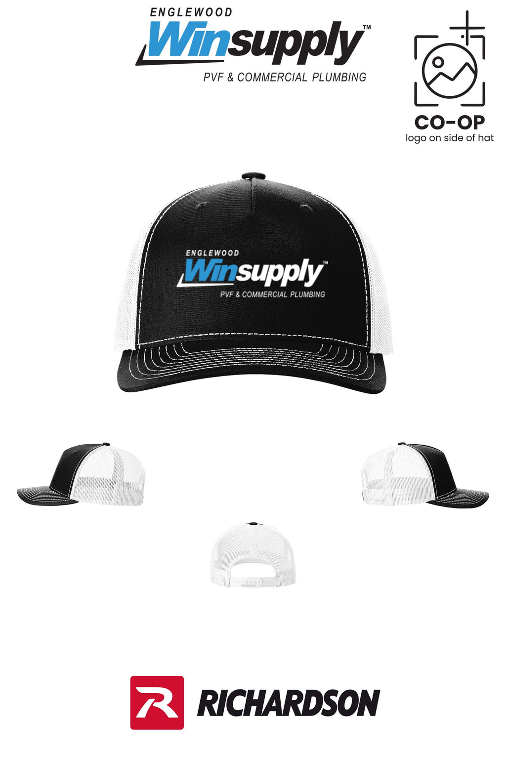 Richardson 112FP Five-Panel Trucker - Englewood Winsupply