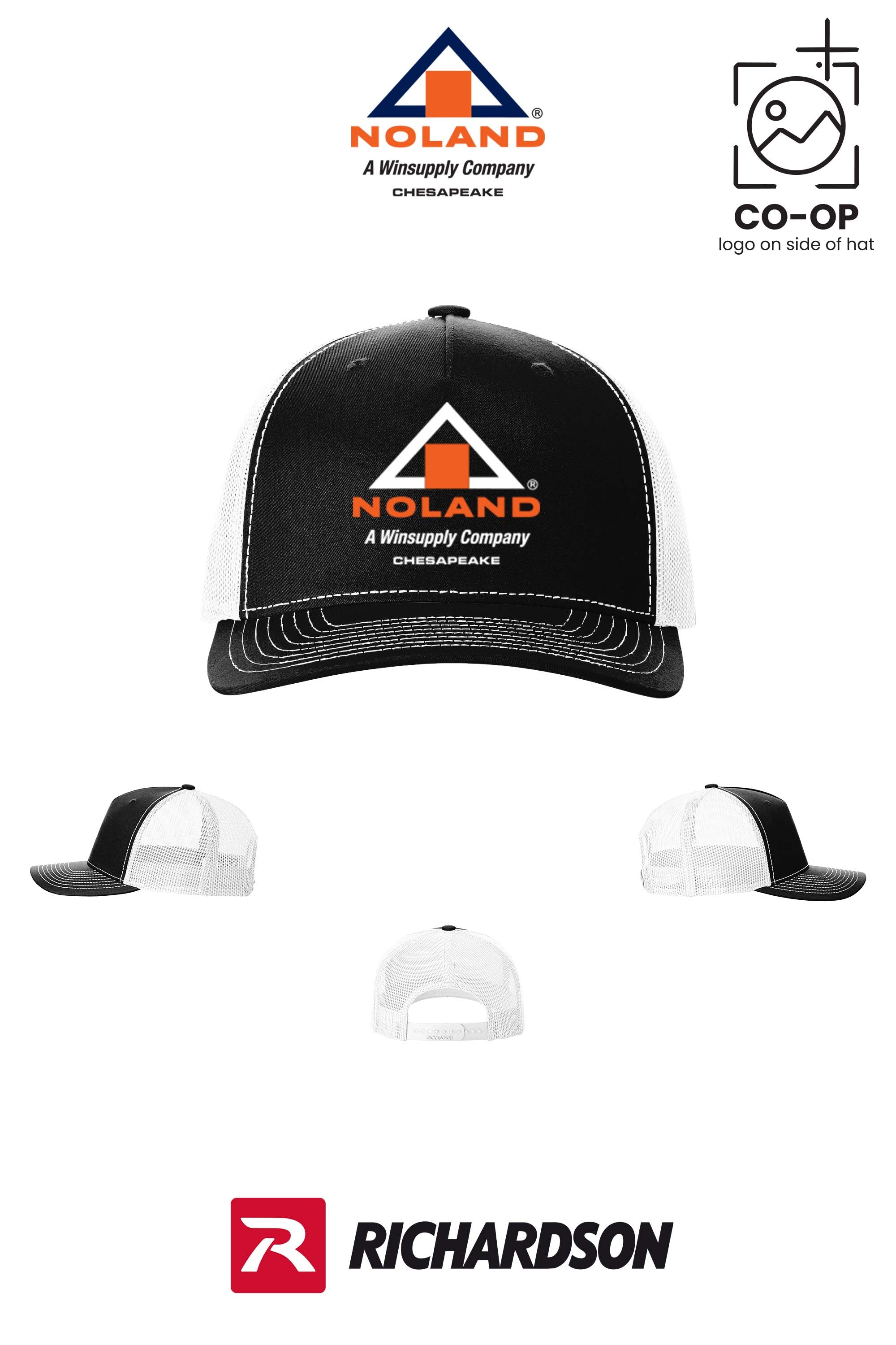 Richardson 112FP Five-Panel Trucker - Noland Company Chesapeake