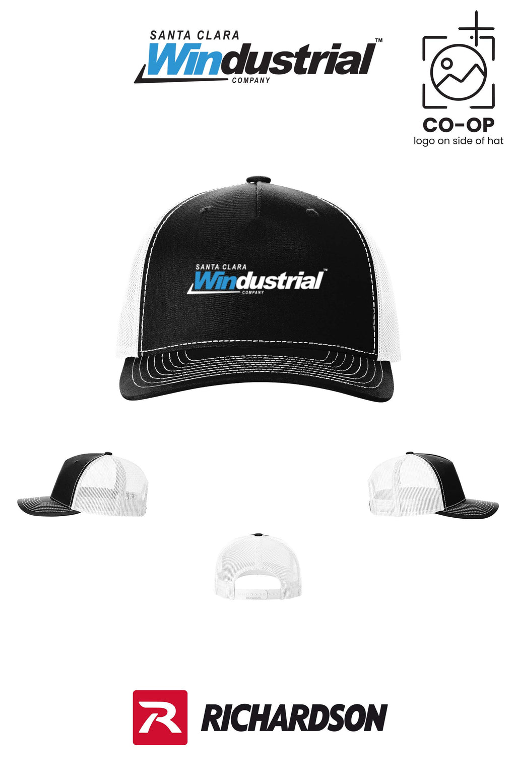 Richardson 112FP Five-Panel Trucker - Santa Clara Windustrial