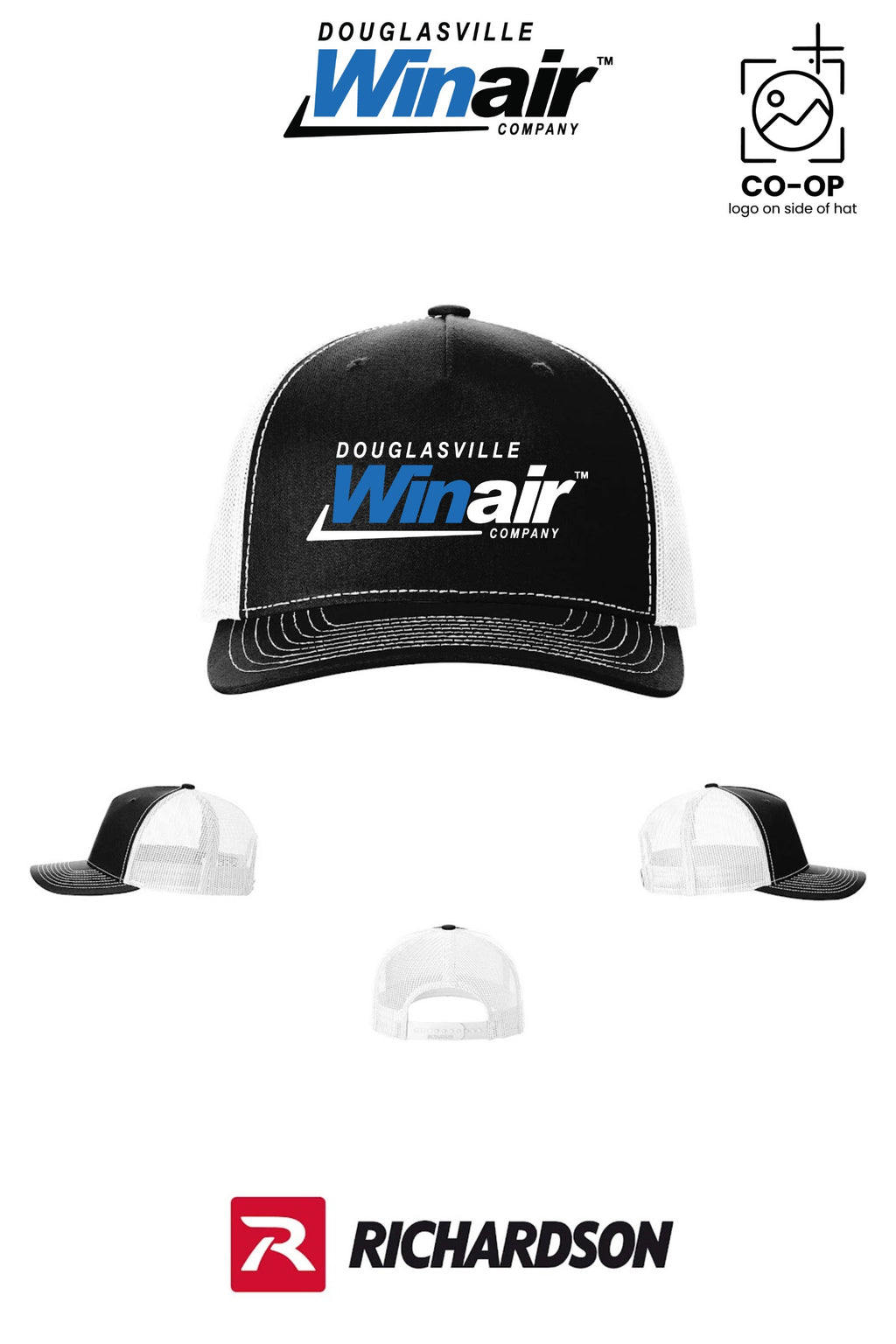Richardson 112FP Five-Panel Trucker - Douglasville Winair