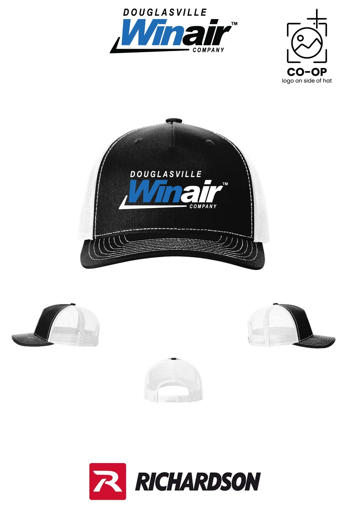 Richardson 112FP Five-Panel Trucker - Douglasville Winair