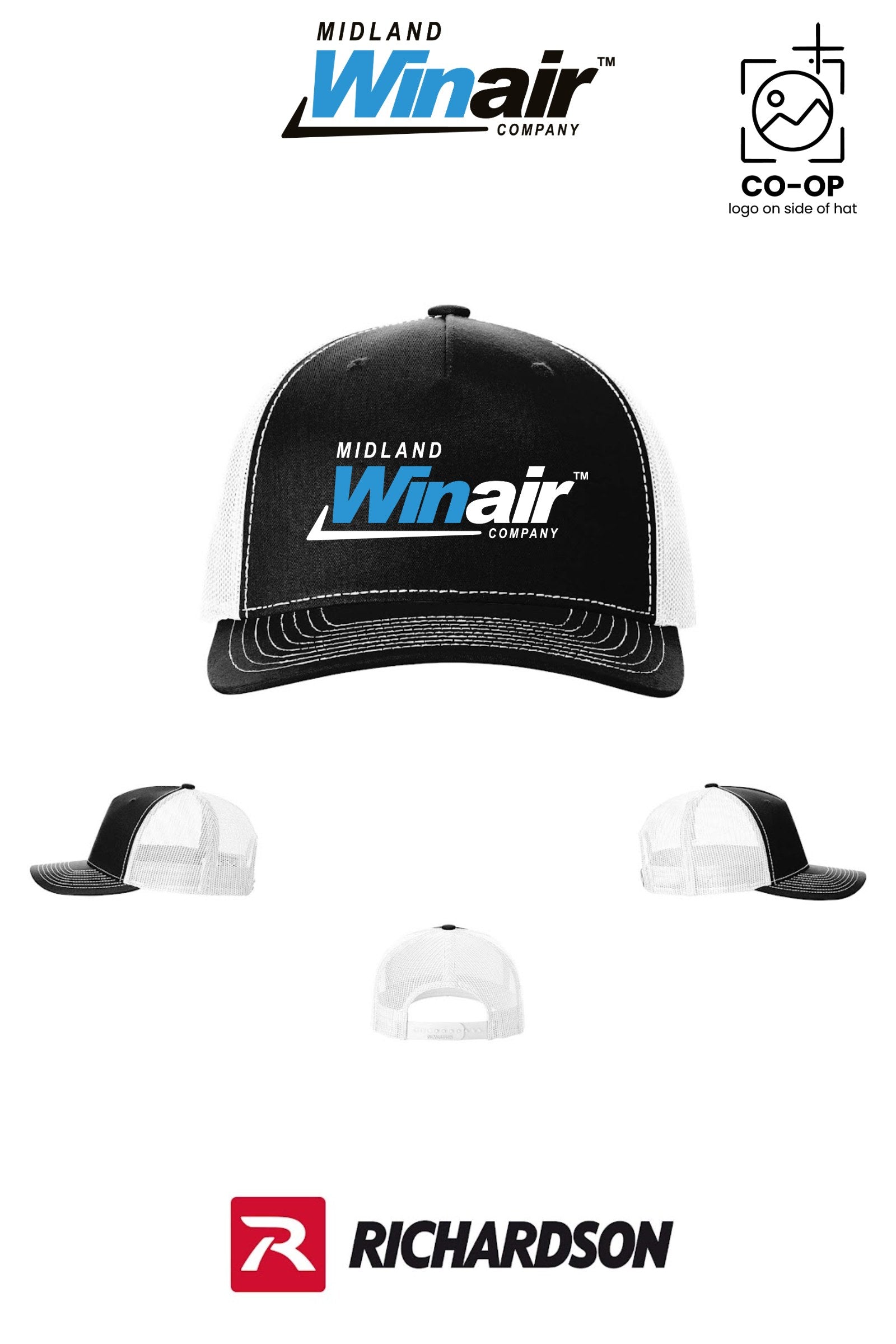 Richardson 112FP Five-Panel Trucker - Midland Winair
